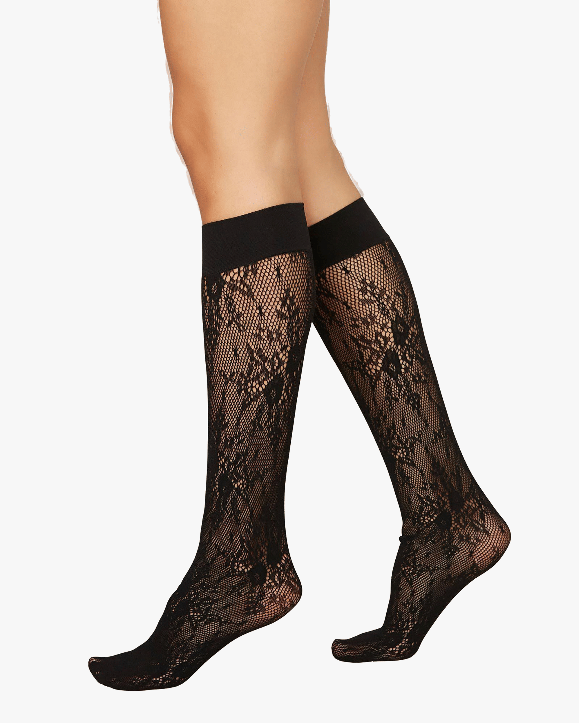 Rosa Lace Knee-Highs made by Swedish Stockings