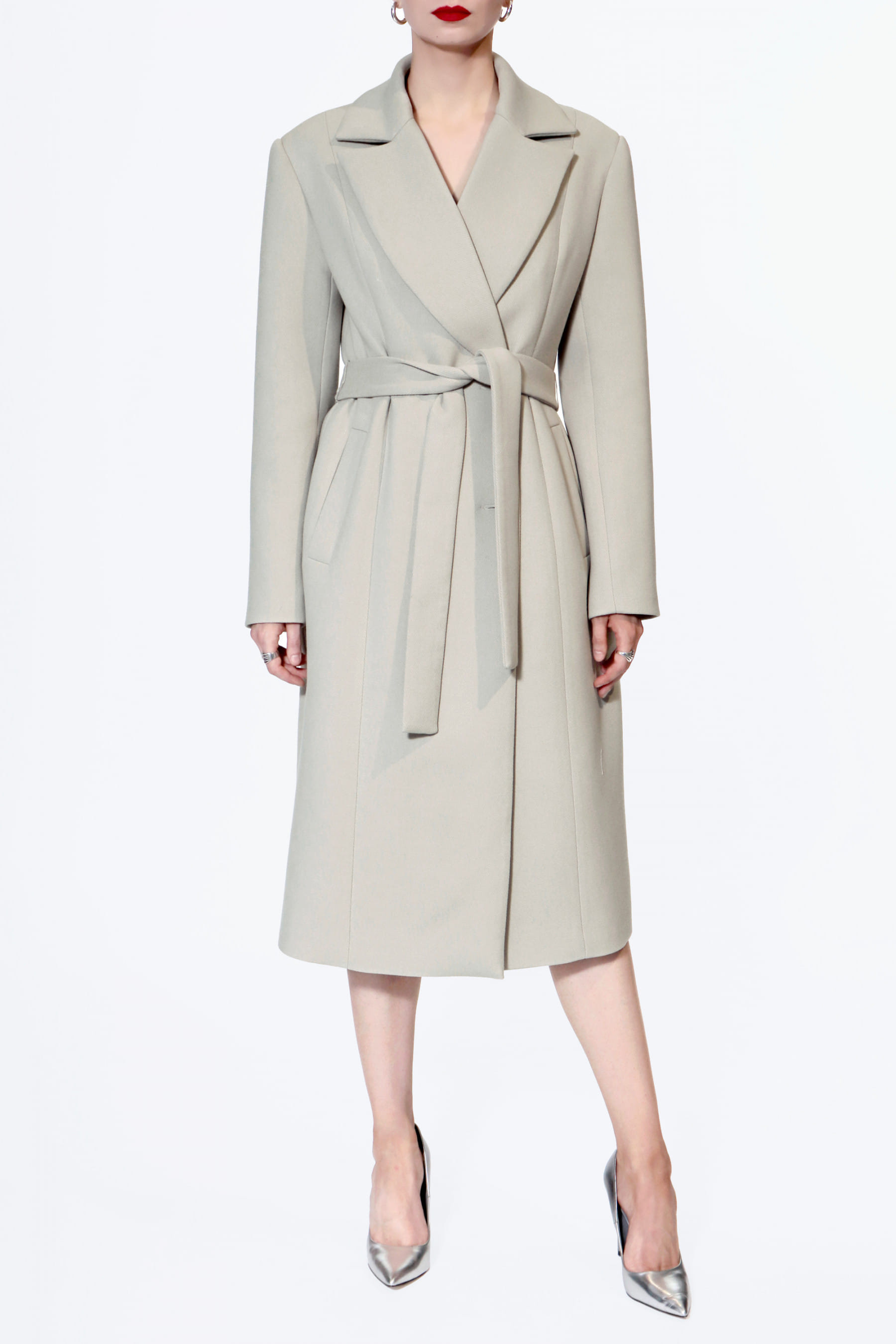 Coat Michelle Cold Ivory made by HALEWSKI