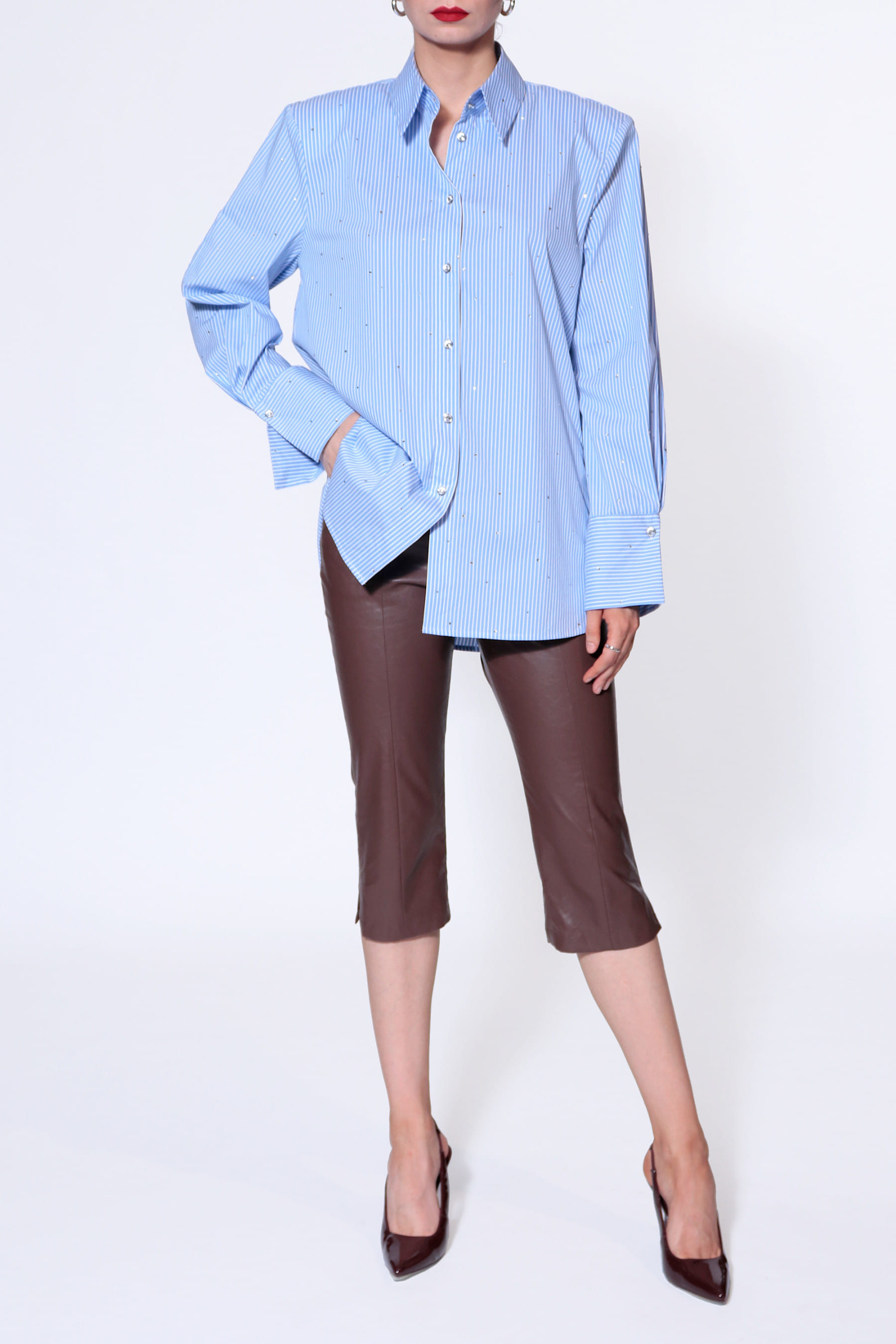 Shirt Irma Light Blue Jets made by HALEWSKI