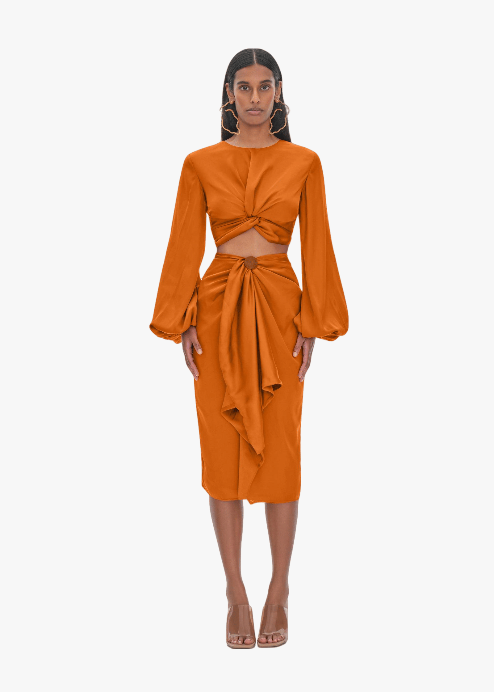 BEHATI RUST CROPPED TOP made by Andrea Iyamah