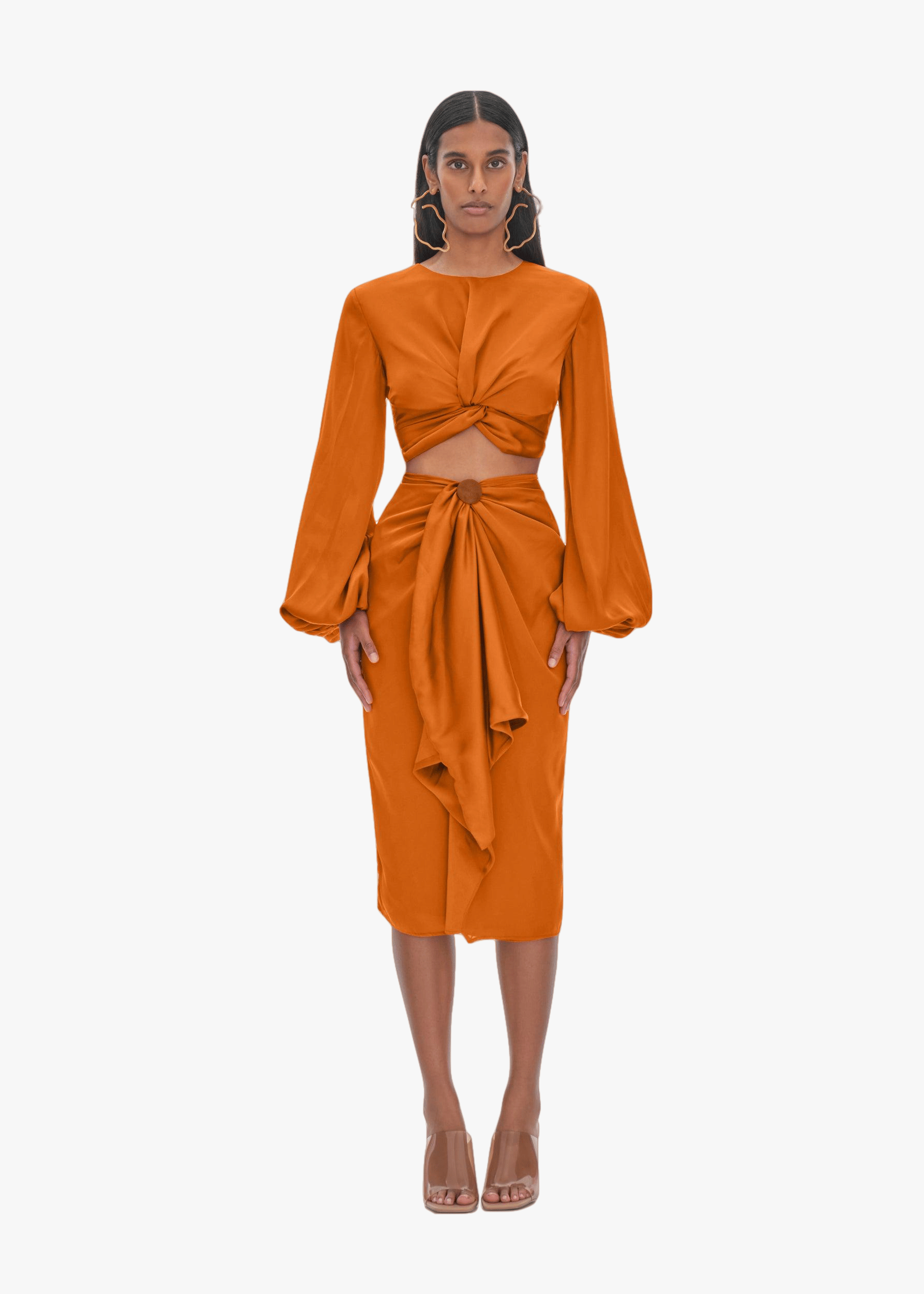 BEHATI RUST CROPPED TOP made by Andrea Iyamah