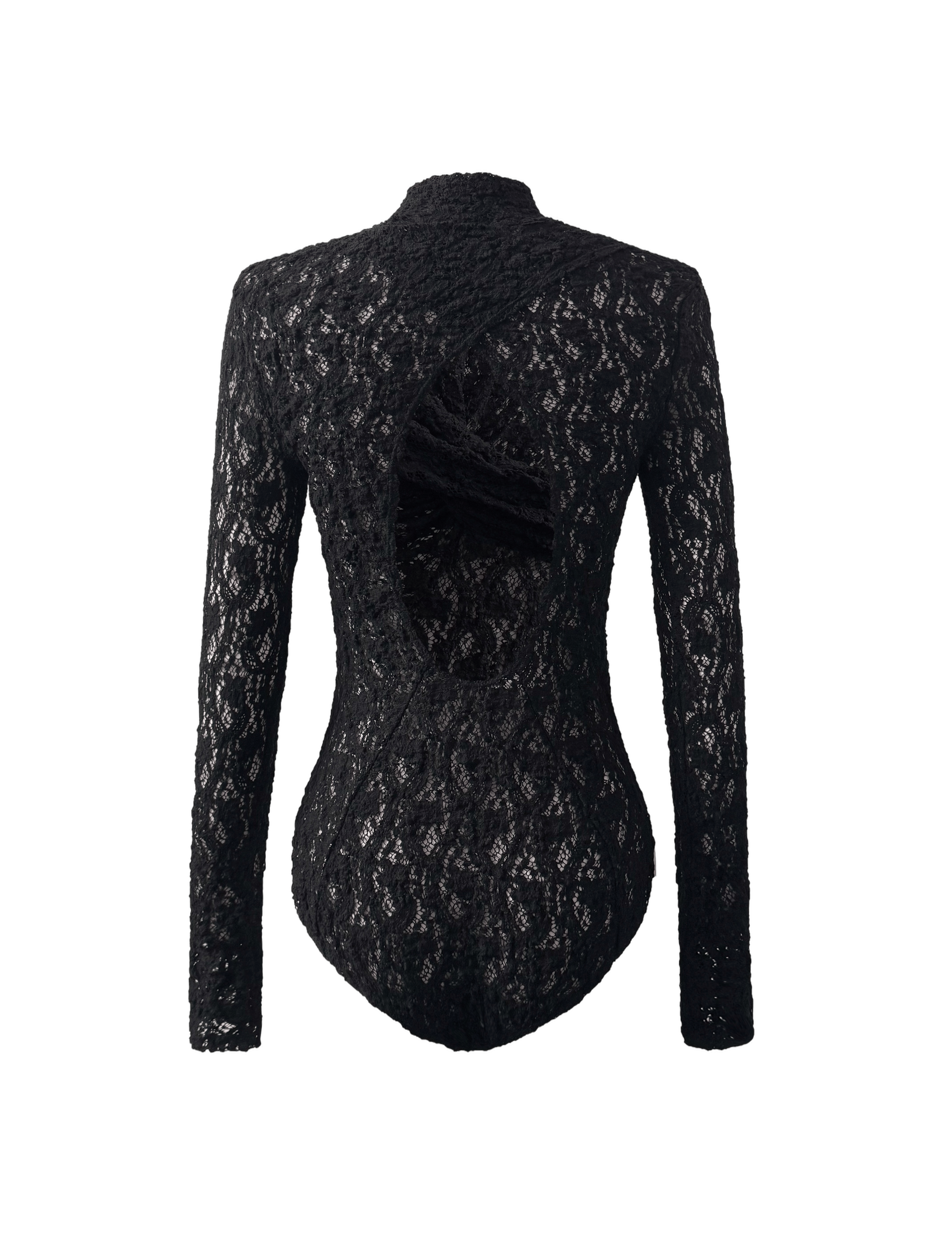 REVERSIBLE TWISTED-KNOT TOP  BLACK made by YIBRI