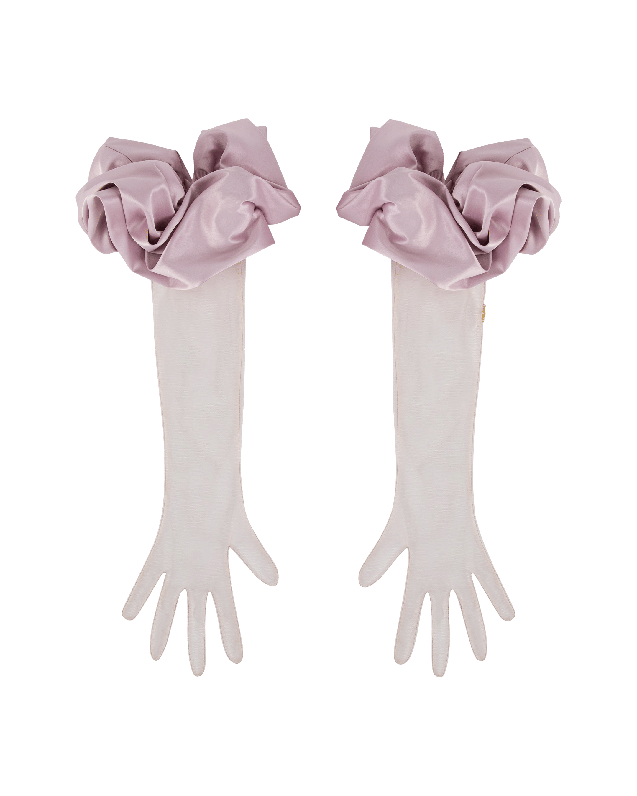 Long Ruffle Gloves made by ONORI