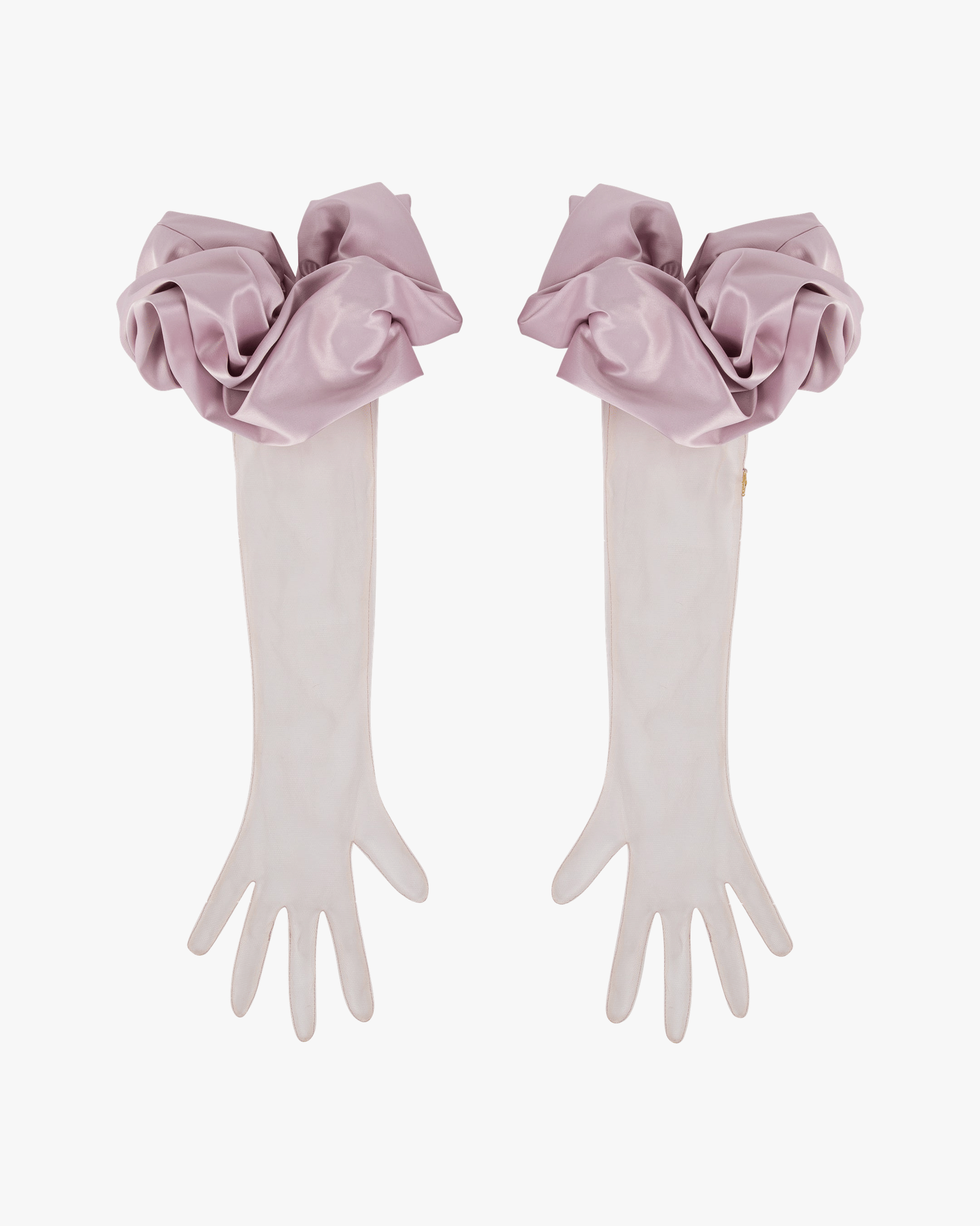 Long Ruffle Gloves made by ONORI