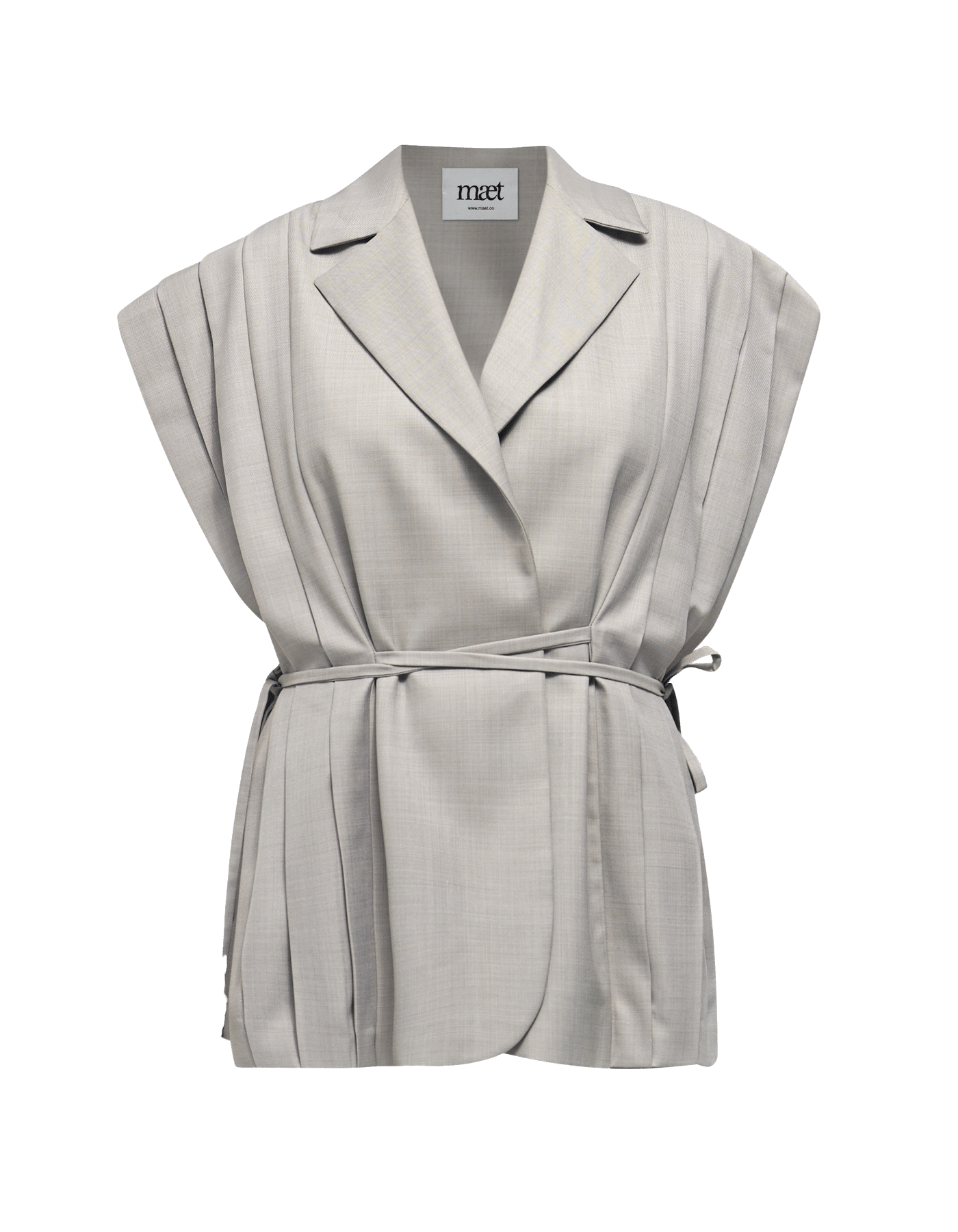 ARRIETY Grey Single Breasted Jacket made by MAET