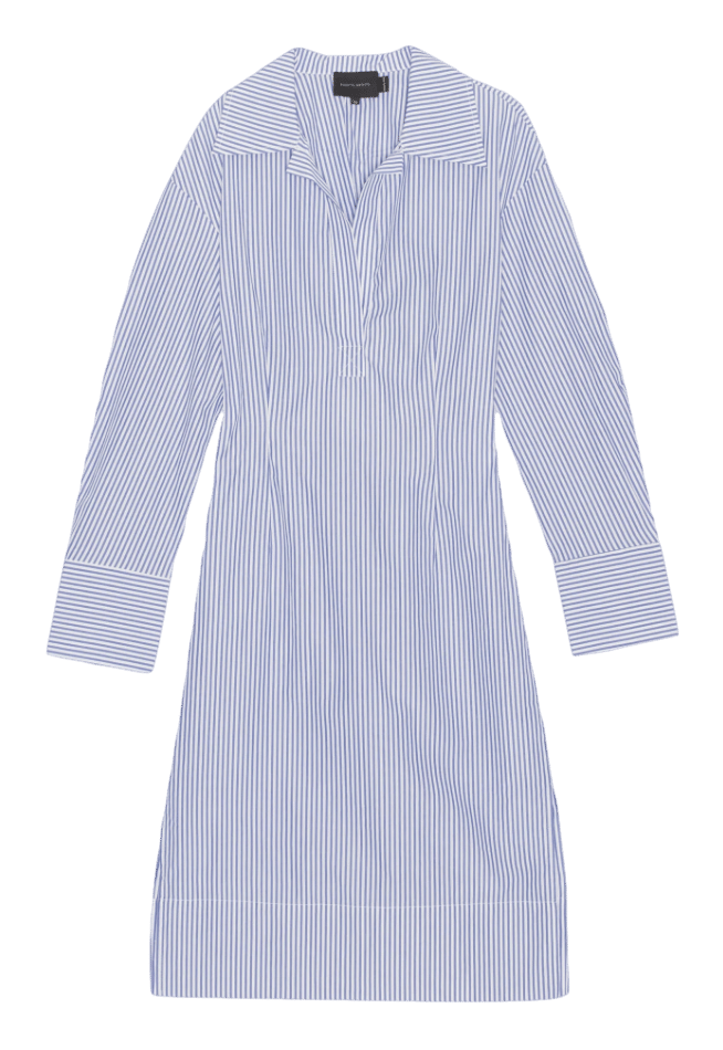 Piper Dress - Blue stripe in Blue made by HERSKIND