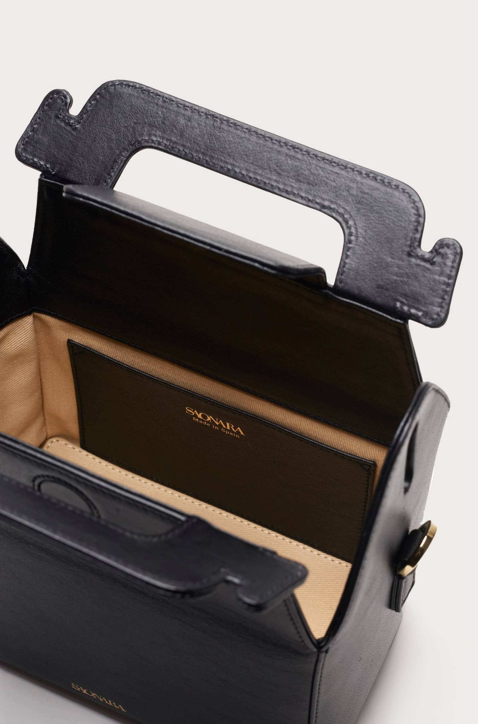 SAONARA KUKITO BLACK PIEL made by Saonara