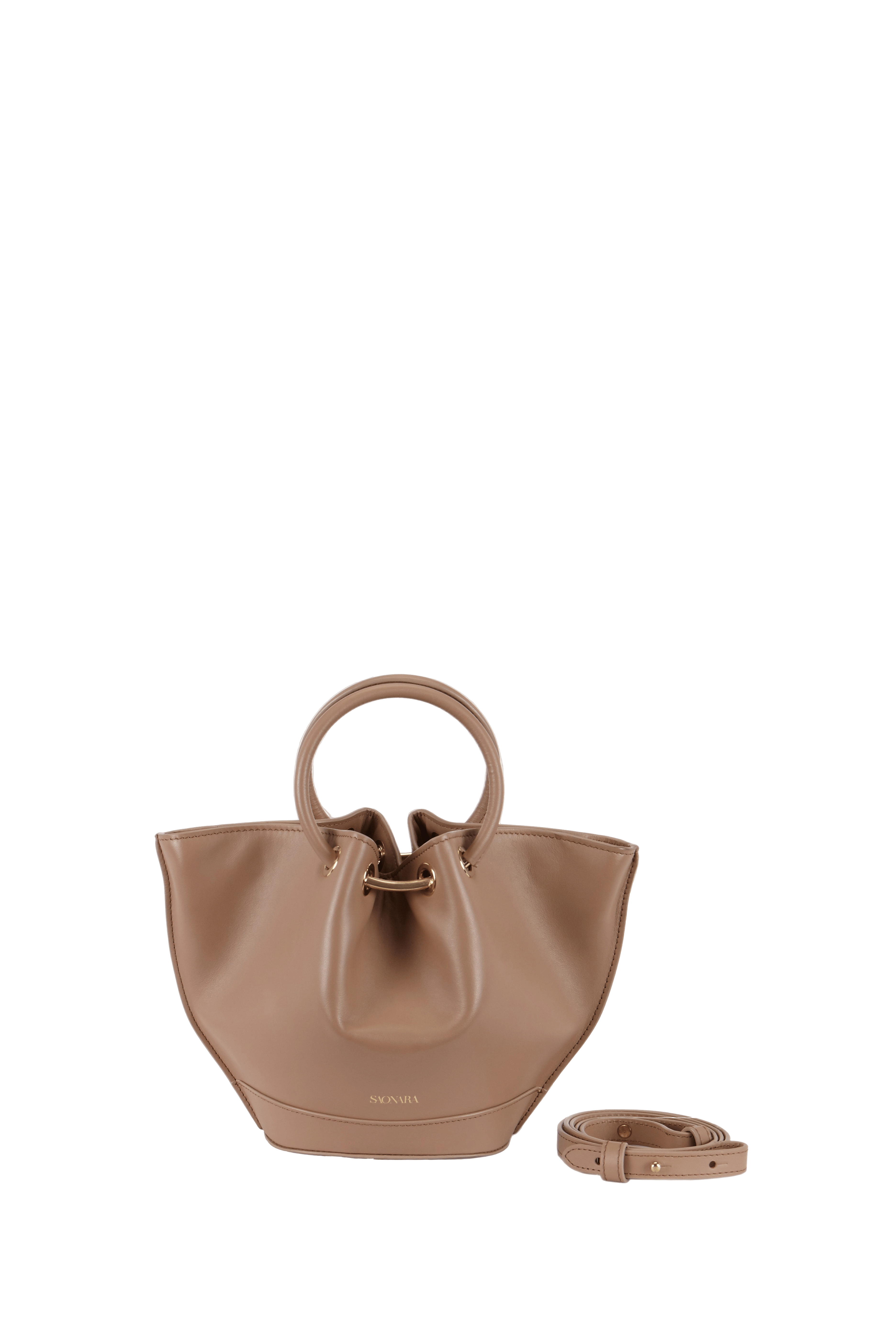 SAONARA MINI MOKA LEATHER BAG made by Saonara