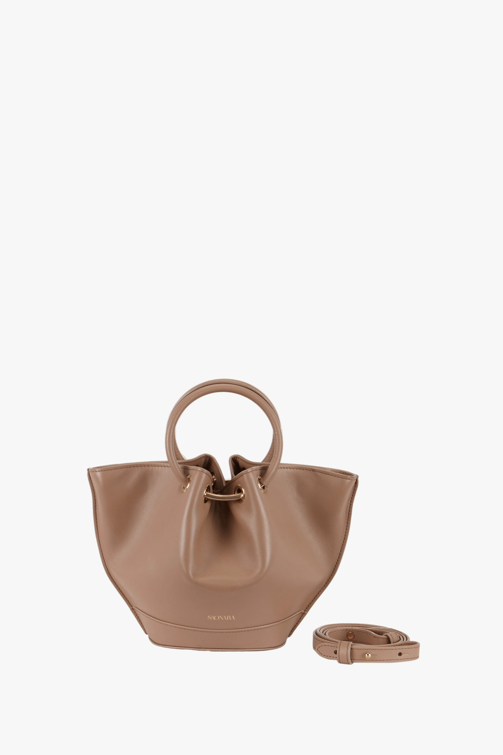 SAONARA MINI MOKA LEATHER BAG made by Saonara