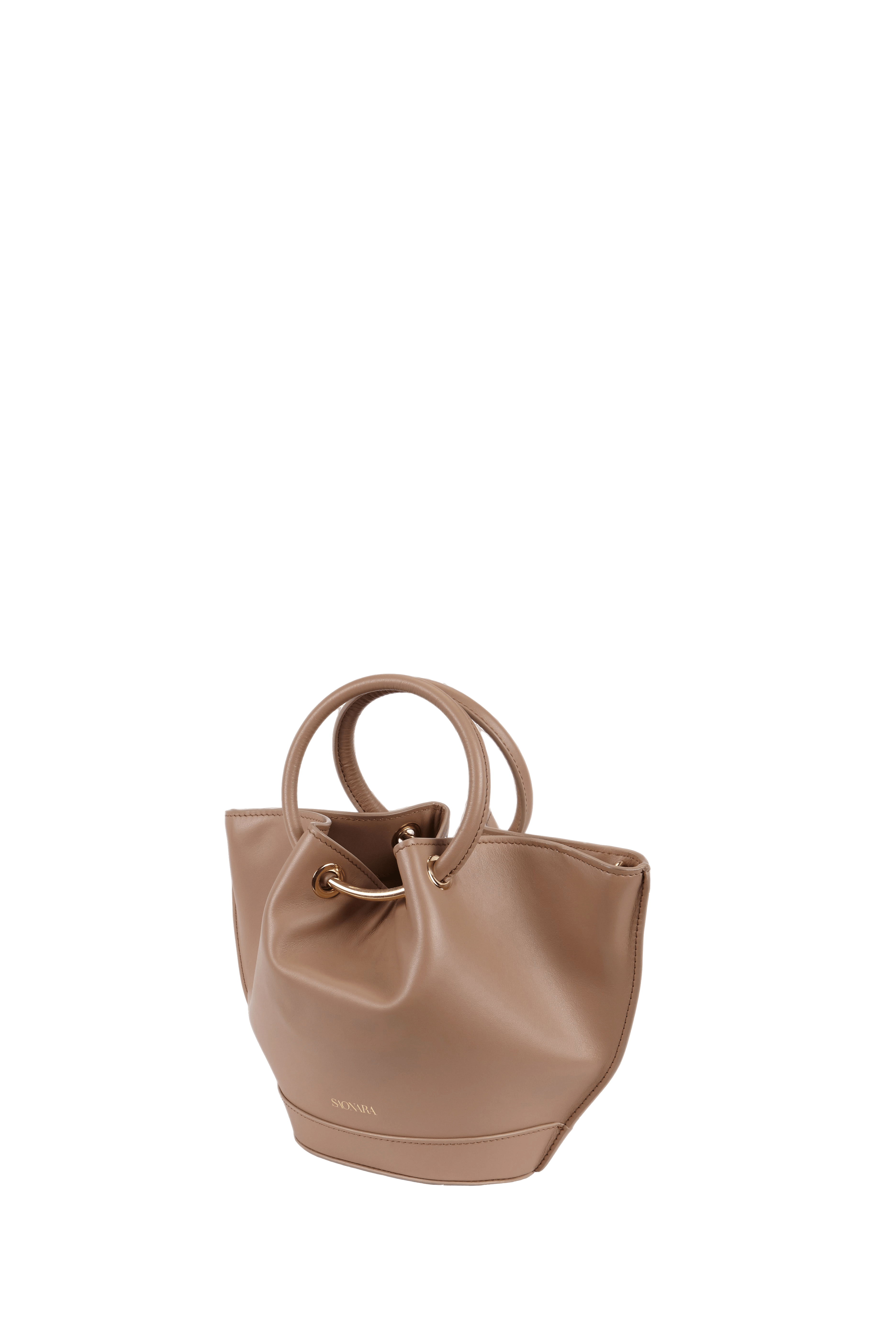 SAONARA MINI MOKA LEATHER BAG made by Saonara