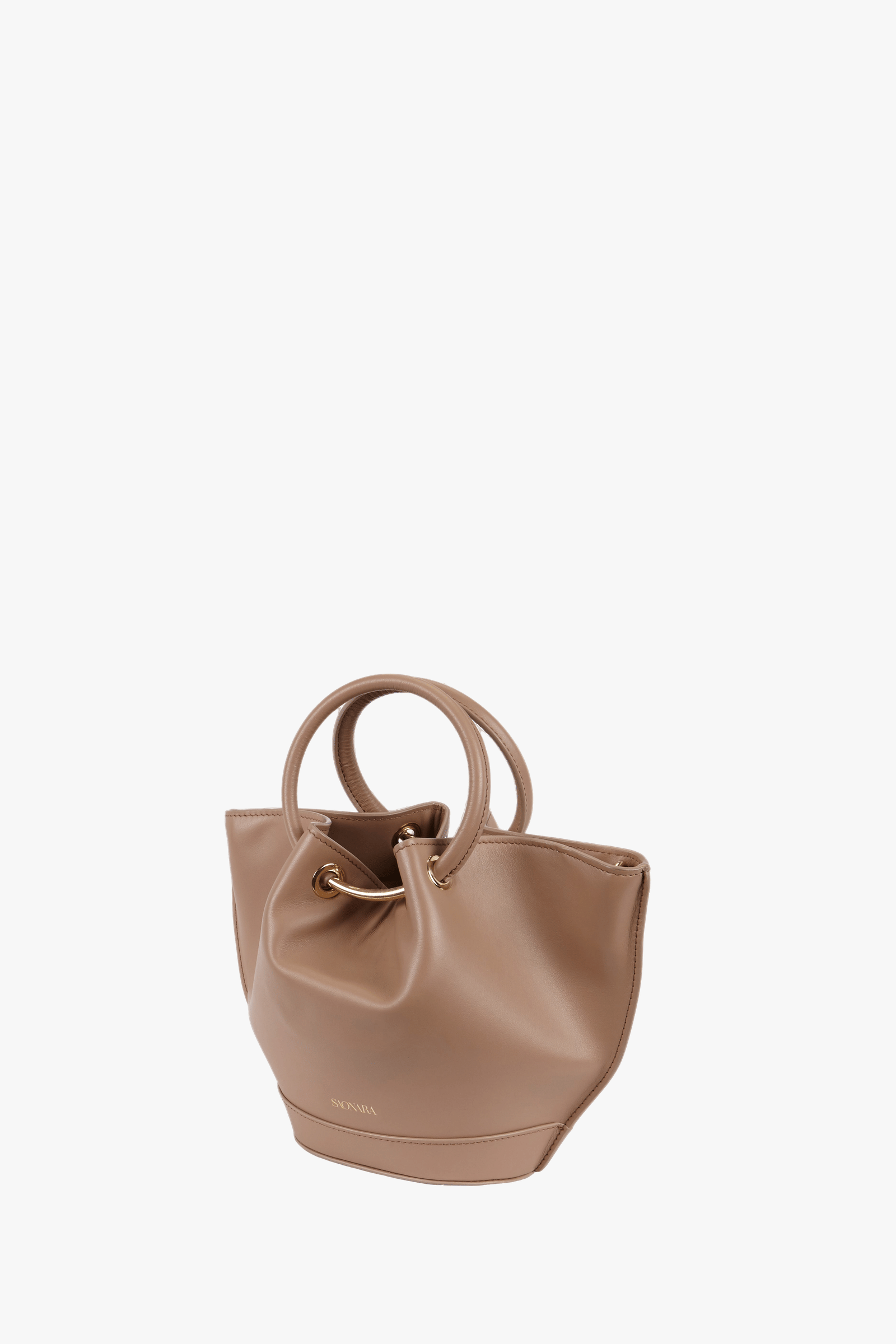 SAONARA MINI MOKA LEATHER BAG made by Saonara