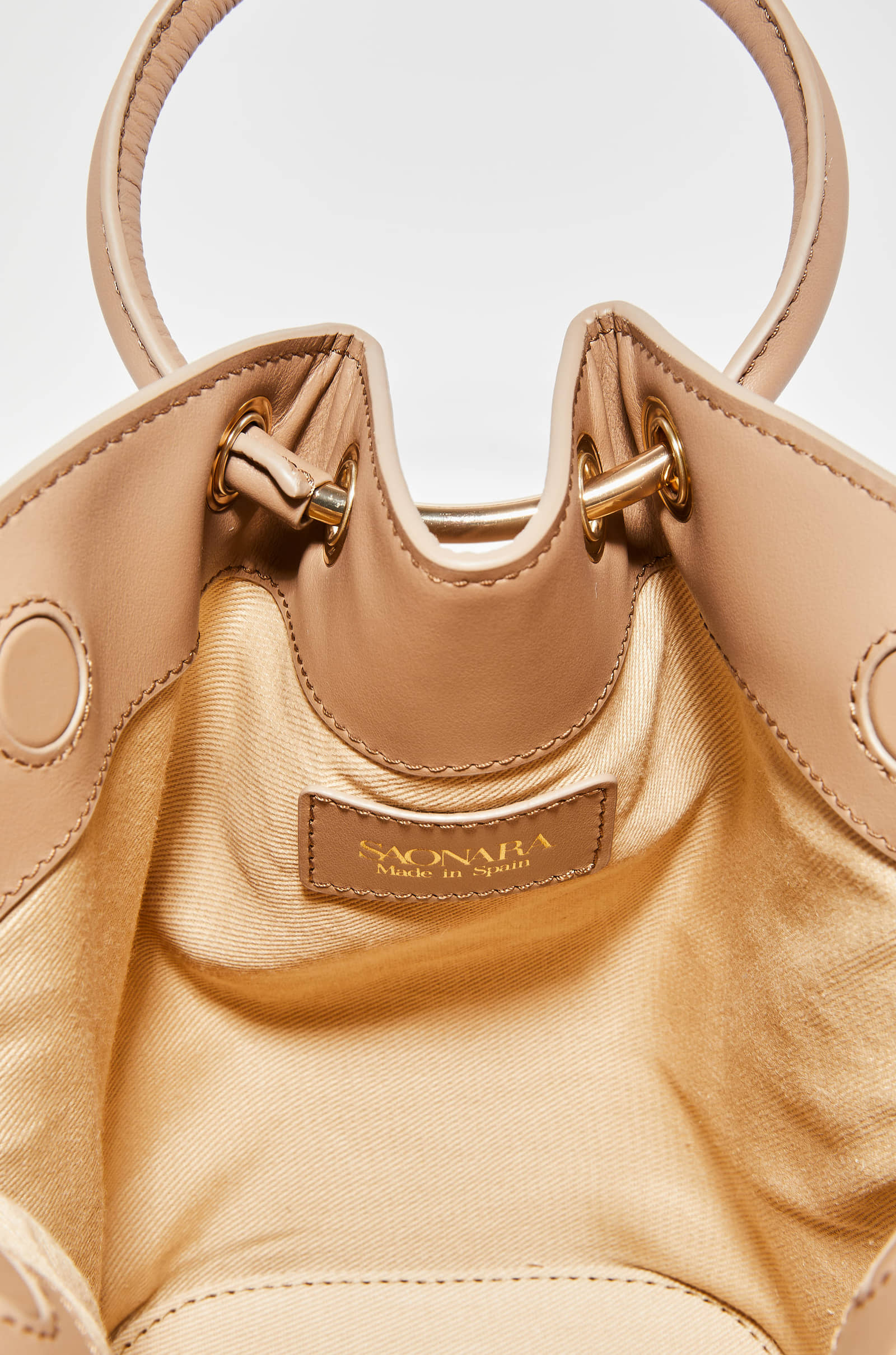 SAONARA MINI MOKA LEATHER BAG made by Saonara