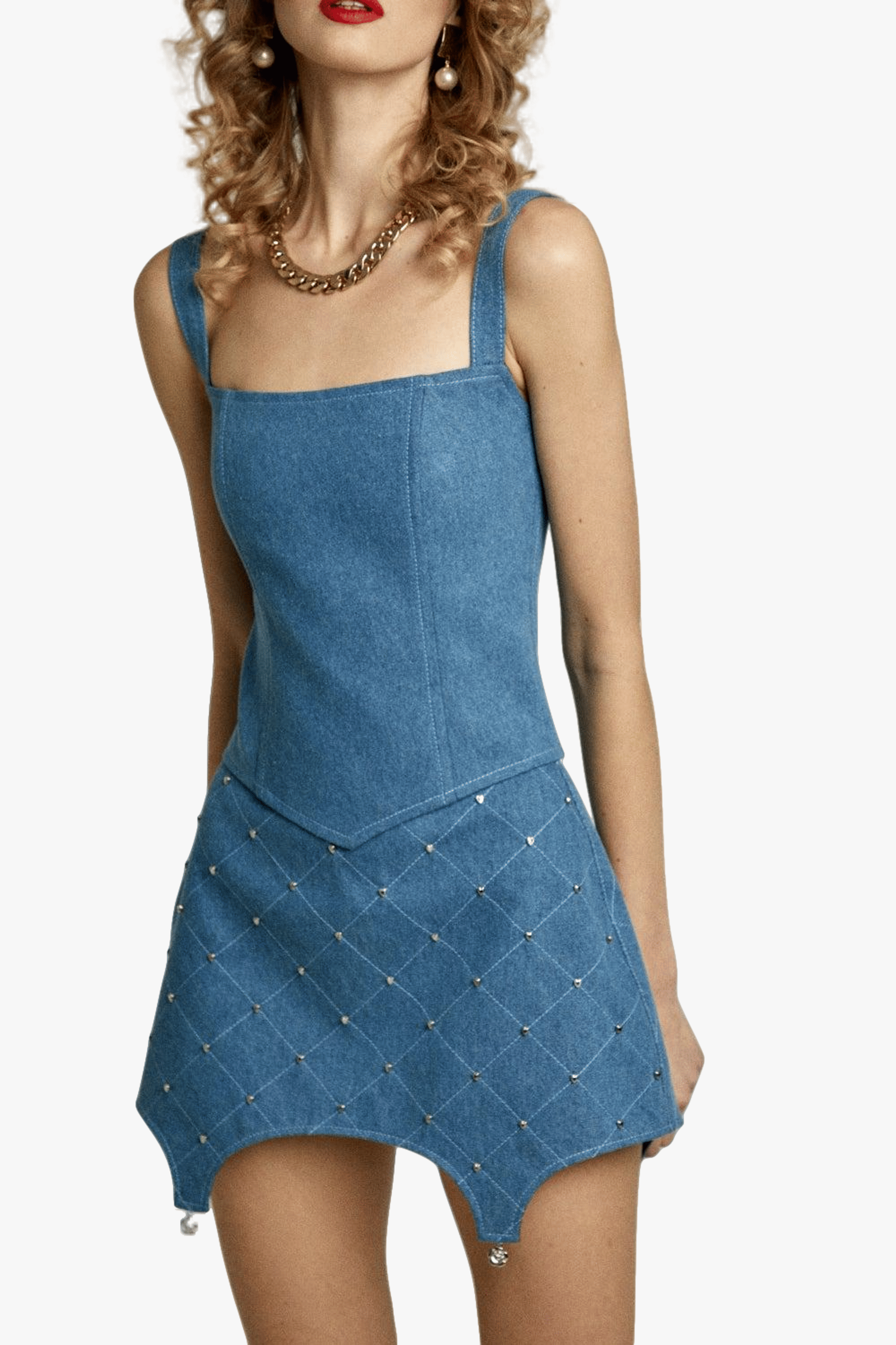 Denim Mini Skirt made by Guranda