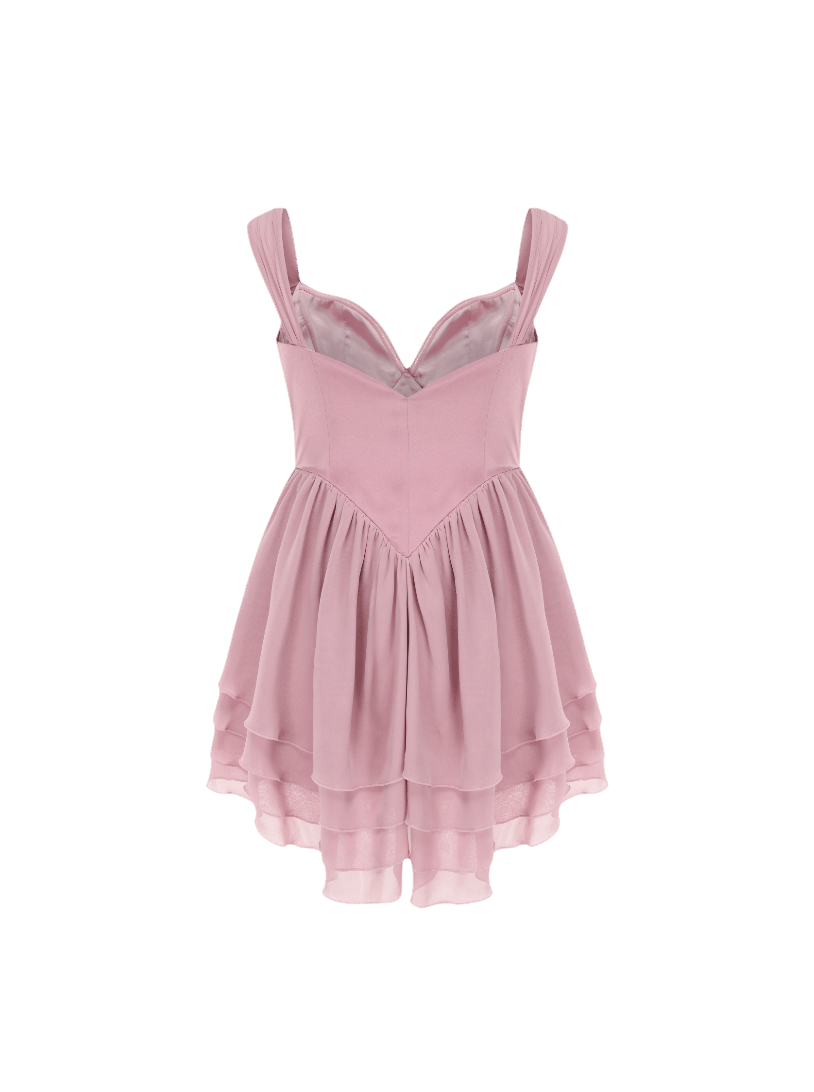 Sheila Chiffon Dress (Pink) (Final Sale) in Pink made by Nana Jacqueline