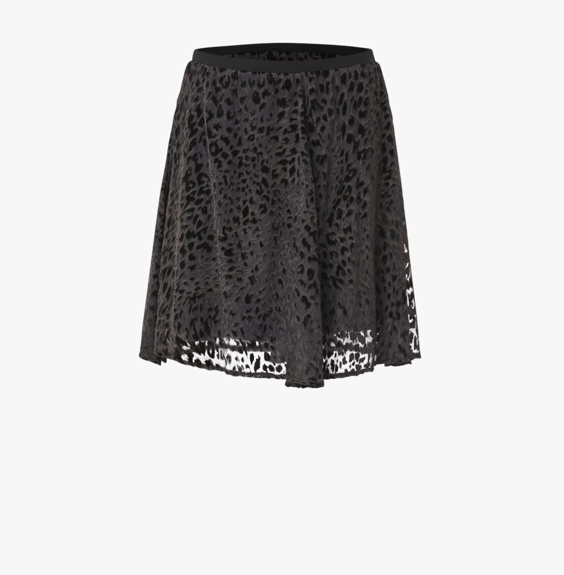 Leopard Skirt Short - Black made by Gemme Collective