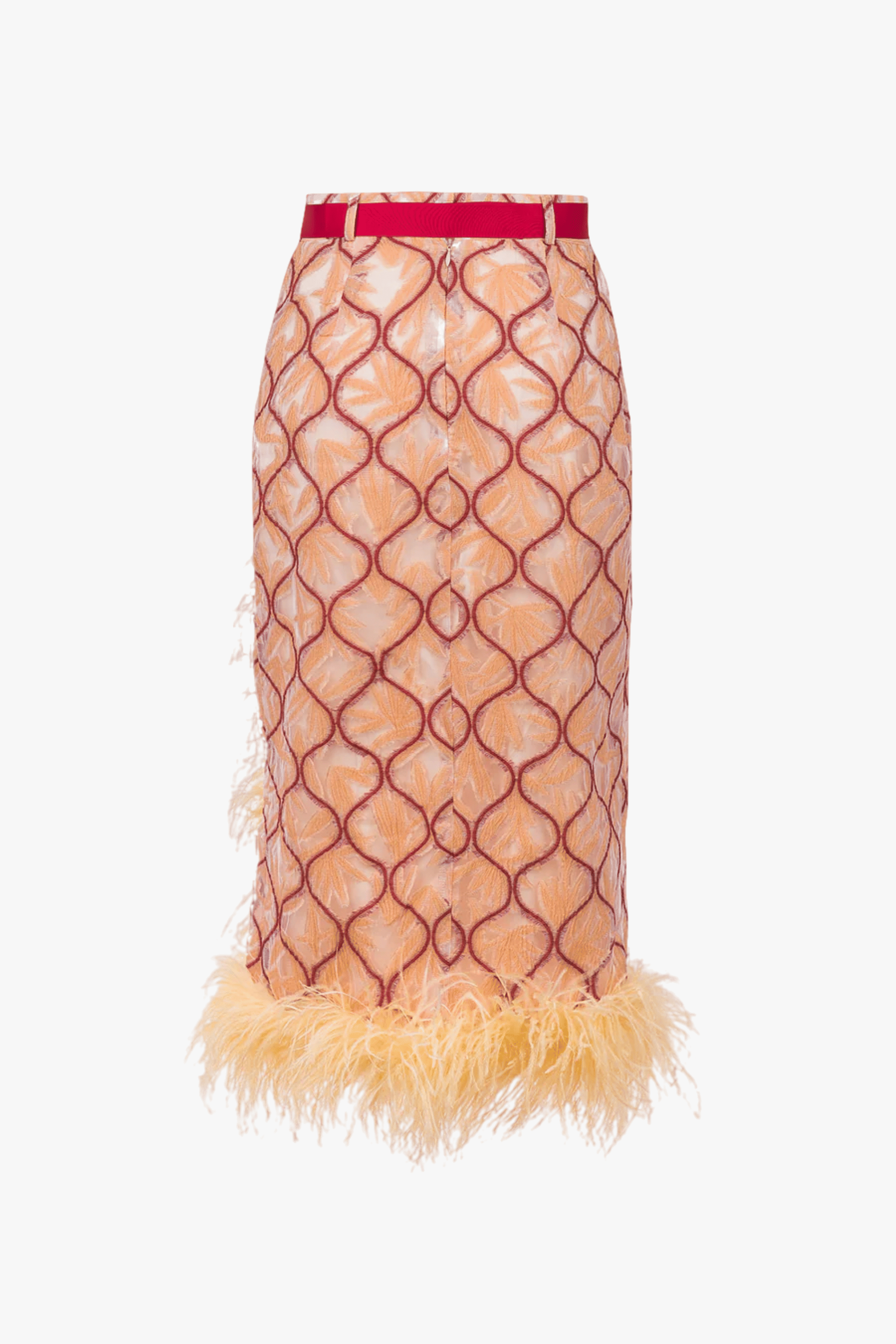 Monroe Skirt With Feathers made by ANDREEVA