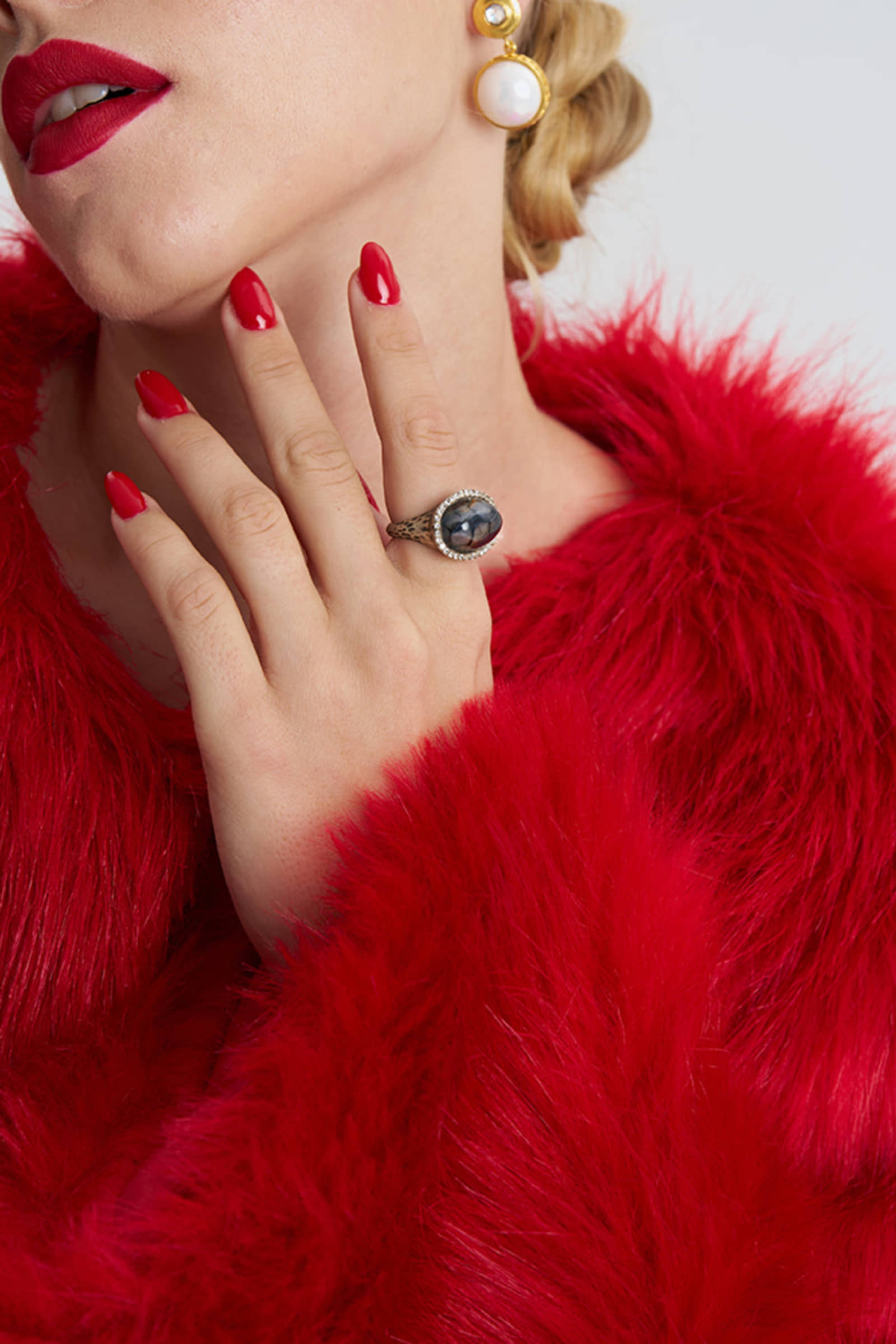 Agate Silver Ring made by Lora Istanbul