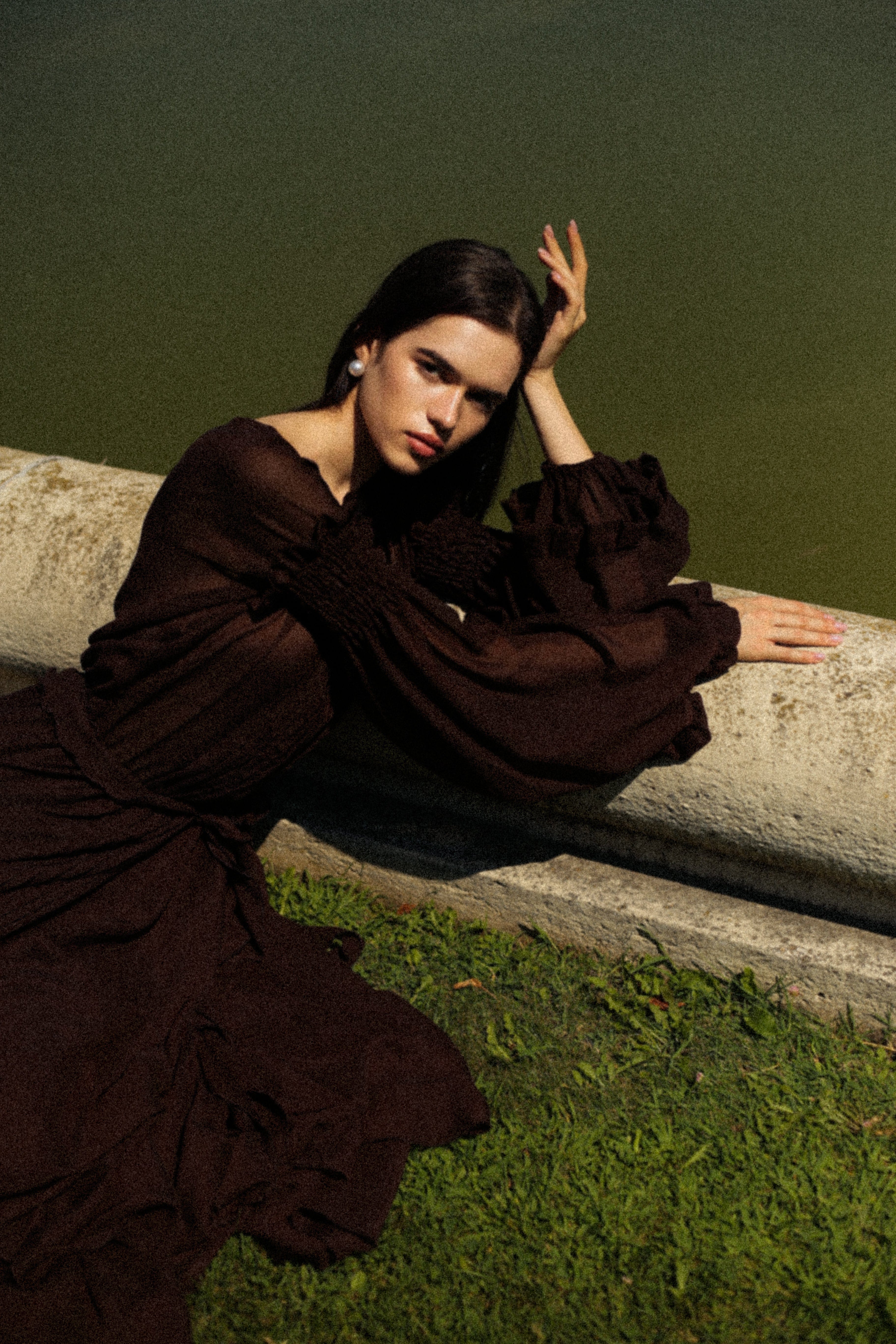 CHIFFON MAXI DRESS made by Guranda