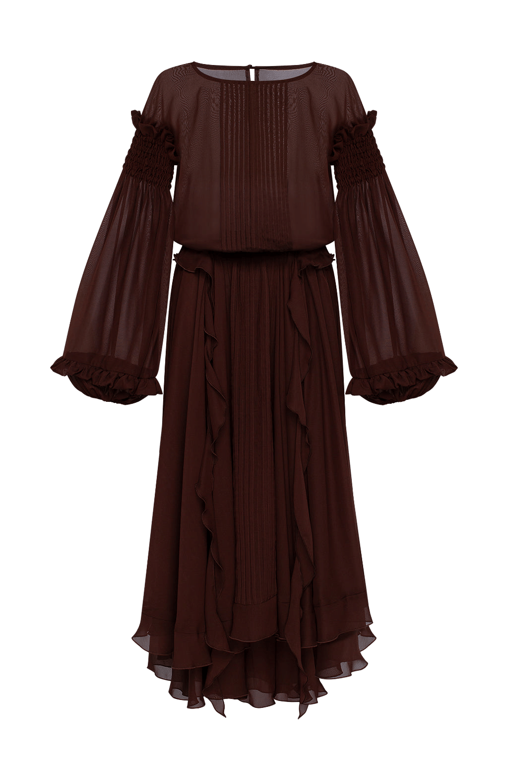 CHIFFON MAXI DRESS made by Guranda