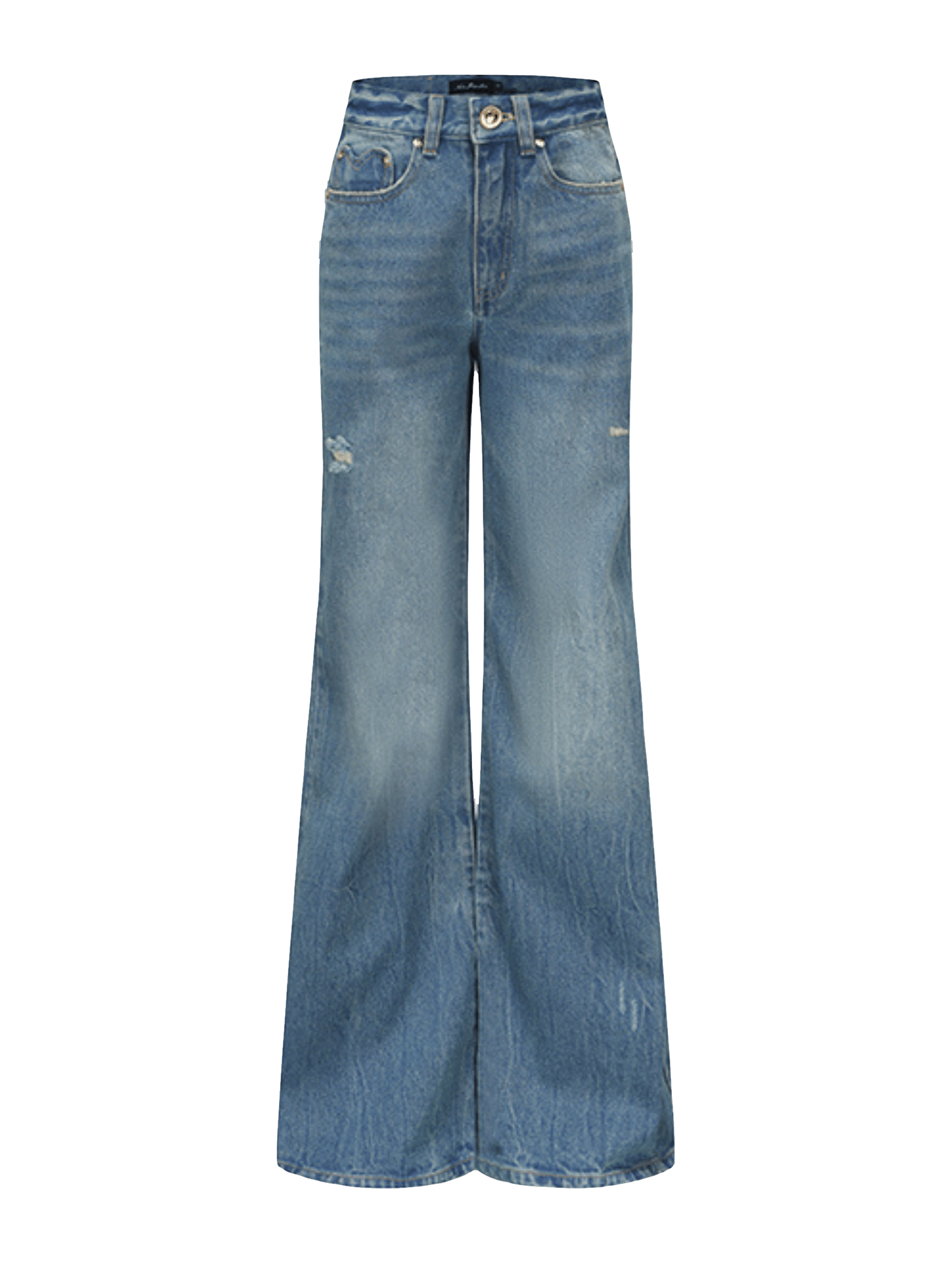 Jamie Heart Wide-Leg Jeans (Final Sale) in Blue made by Nana Jacqueline