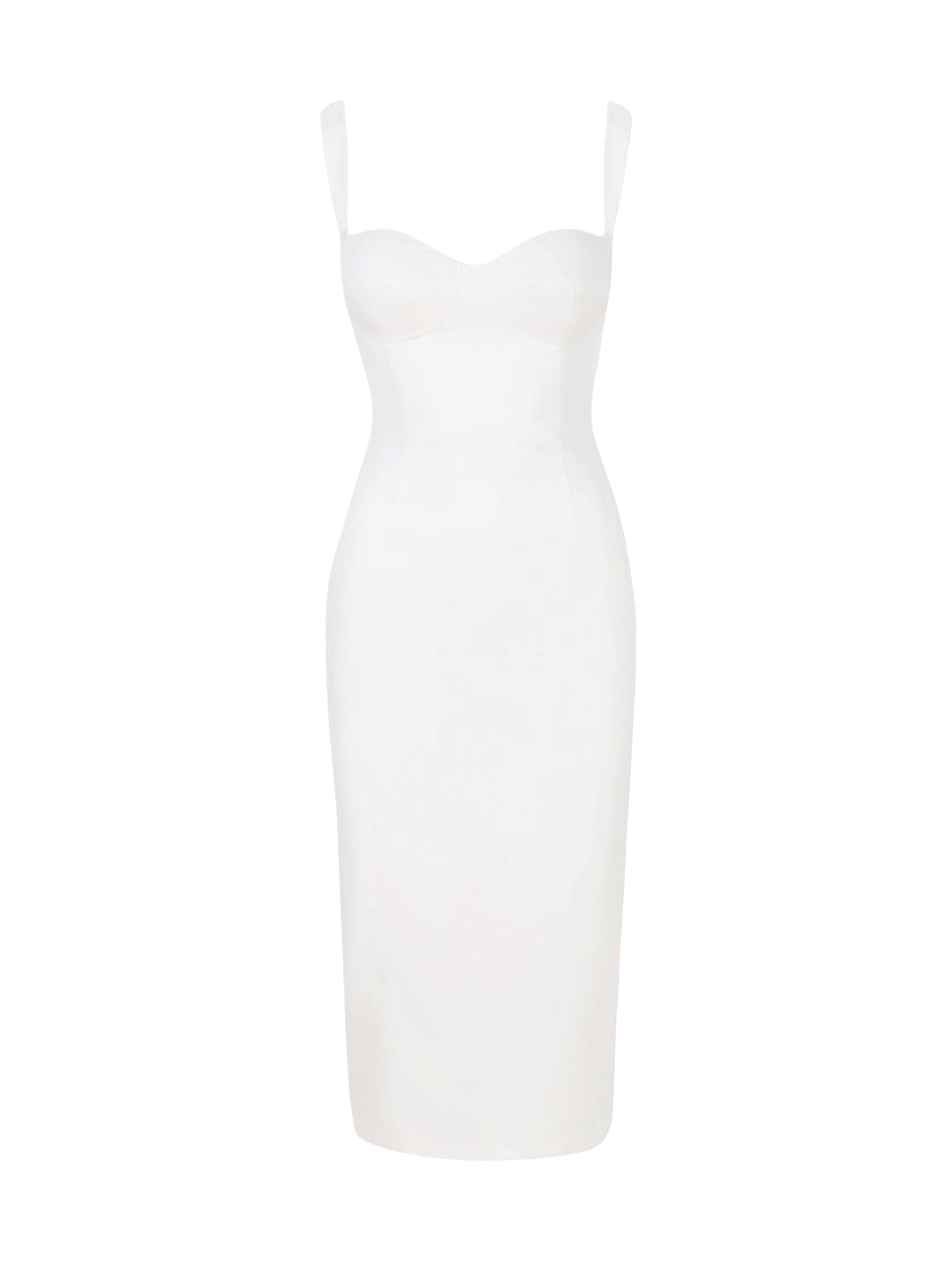 Tessa Crep Dress - White in White made by Gigii's