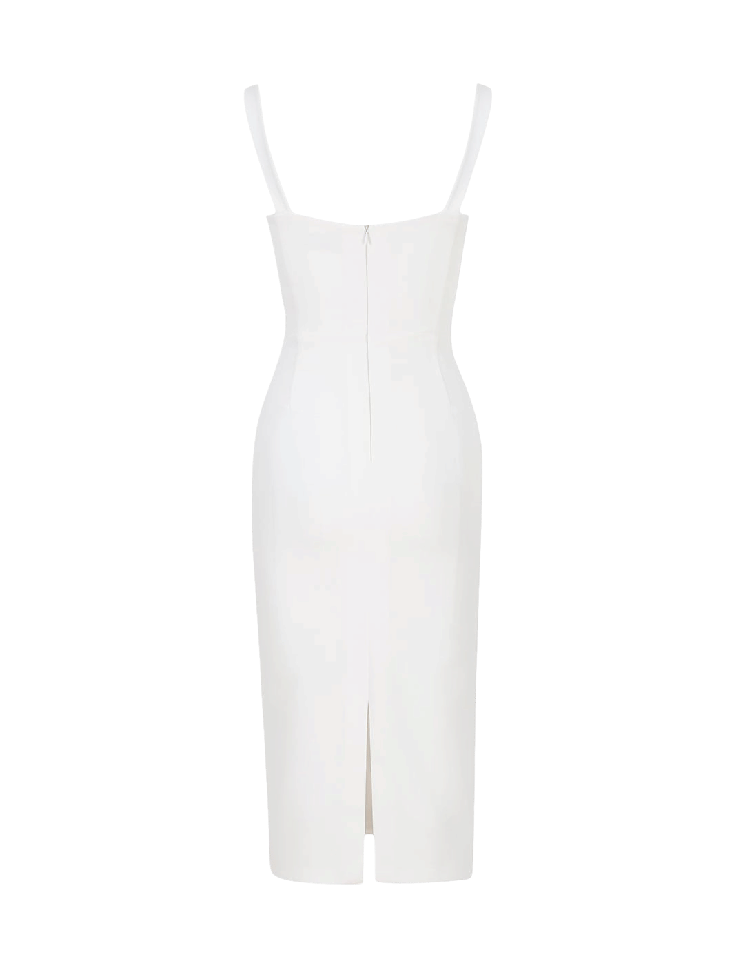 Tessa Crep Dress - White in White made by Gigii's