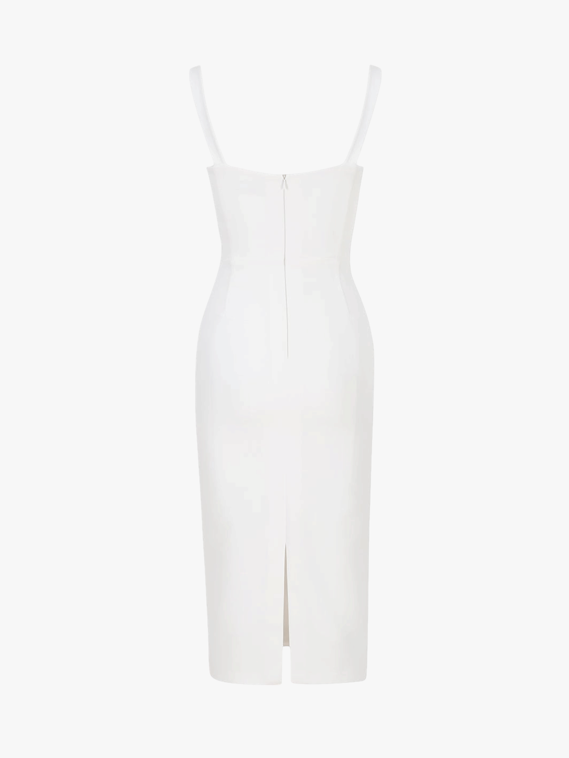 Tessa Crep Dress - White in White made by Gigii's