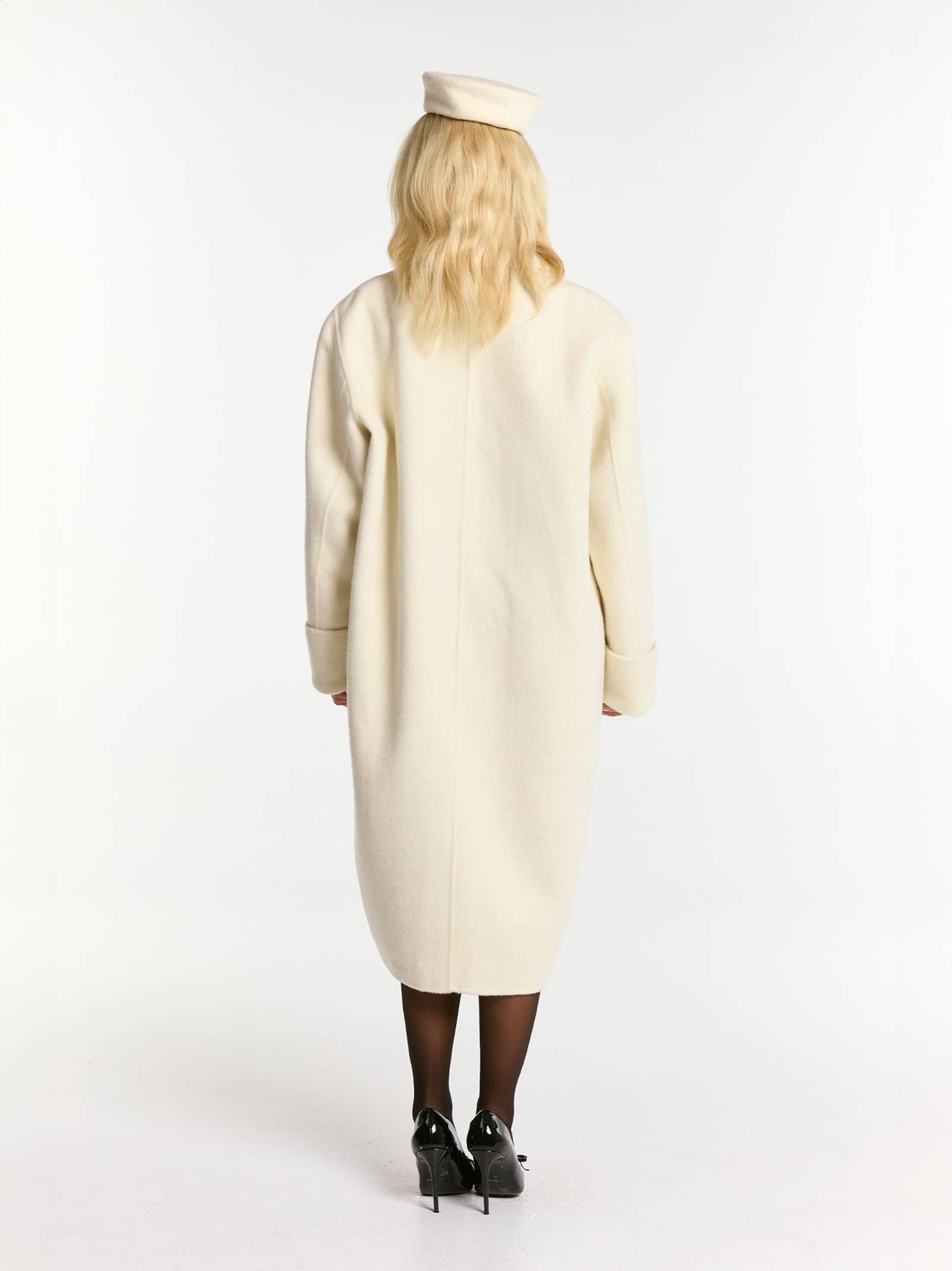 Audrina Coat (White) made by Nana Jacqueline