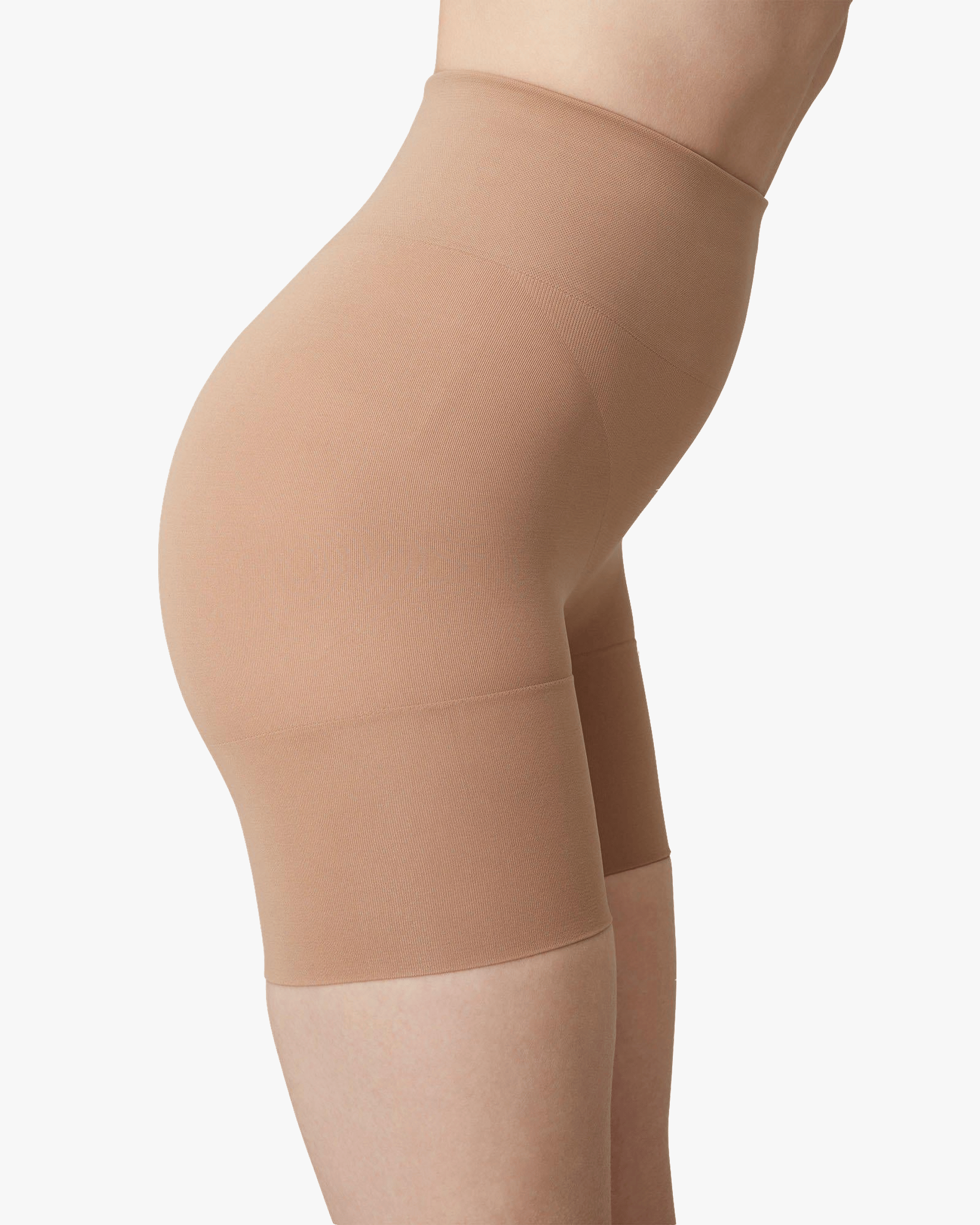 Livia Seamless Shaping Shorts in Beige made by Swedish Stockings