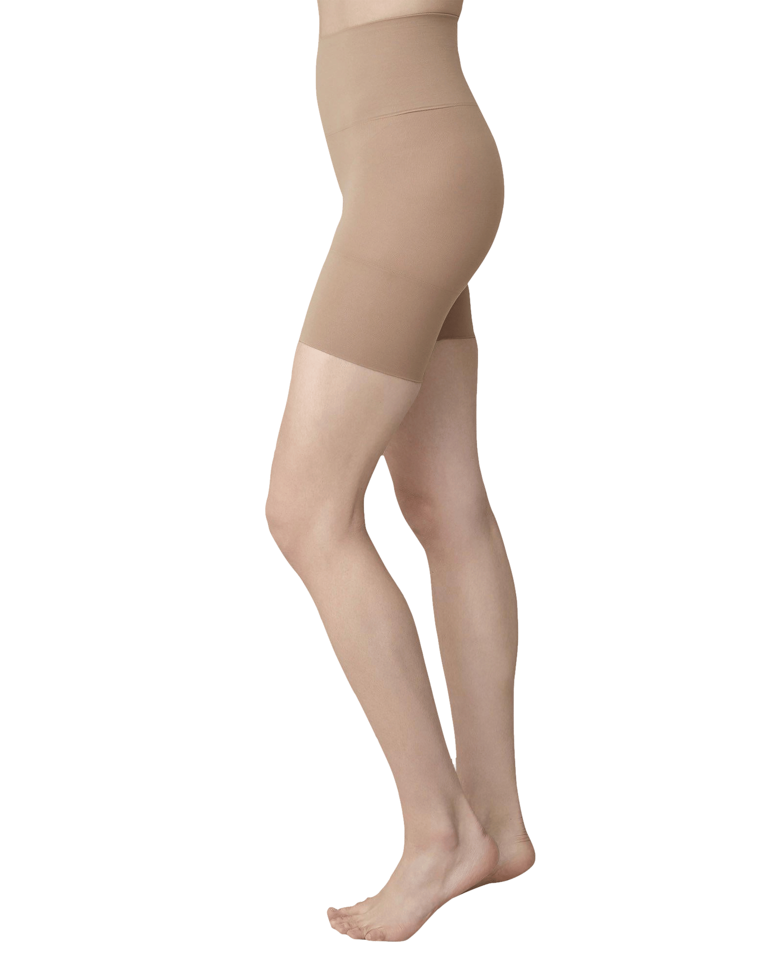 Livia Seamless Shaping Shorts in Beige made by Swedish Stockings