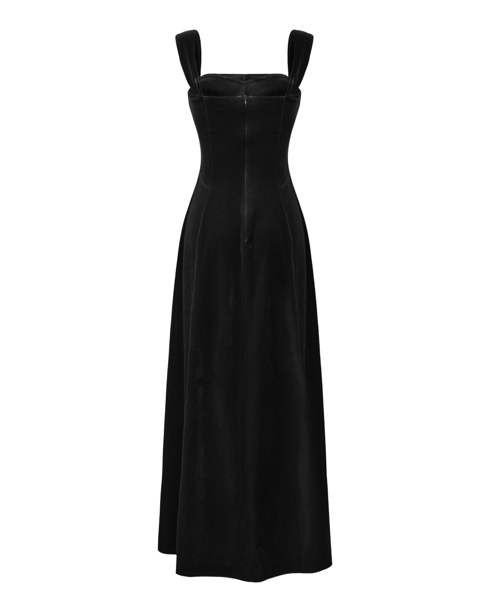 Belle Velvet Maxi Dress (Black) made by Nana Jacqueline