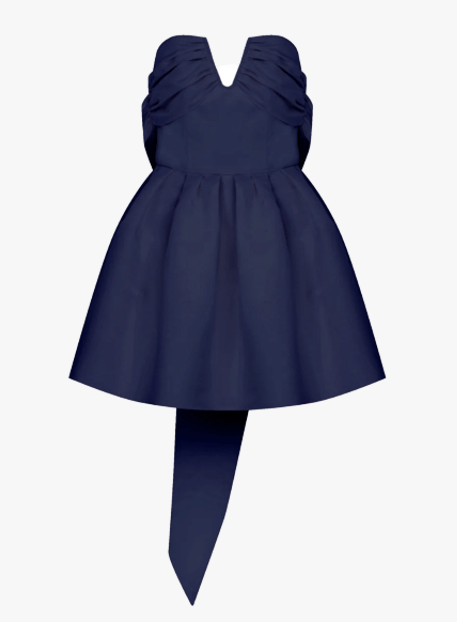 Miro Strapless Mini Dress in Midnight Blue made by Nazli Ceren