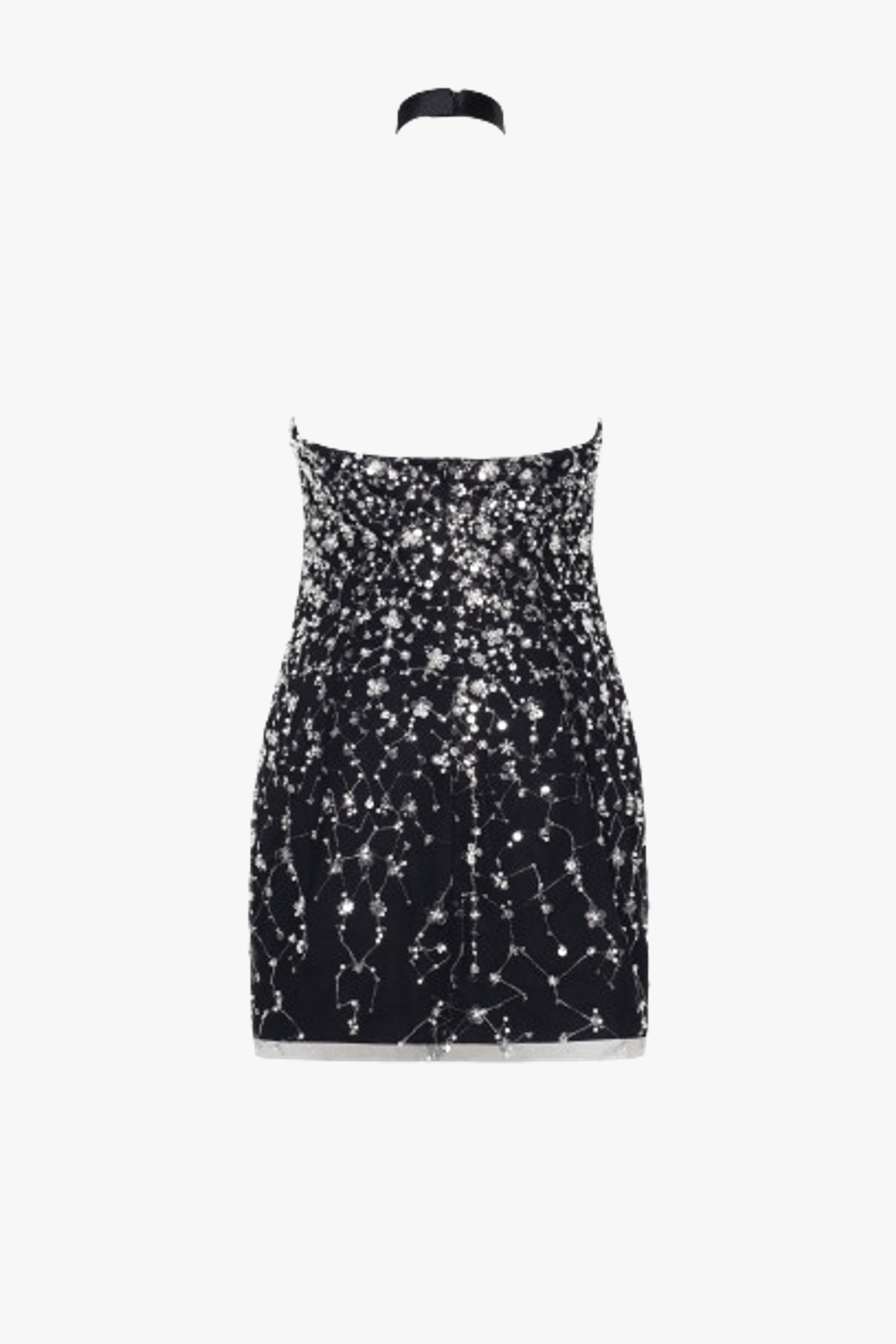 Striking halterneck crystal-embellished mini dress, Xo Xo made by Milla