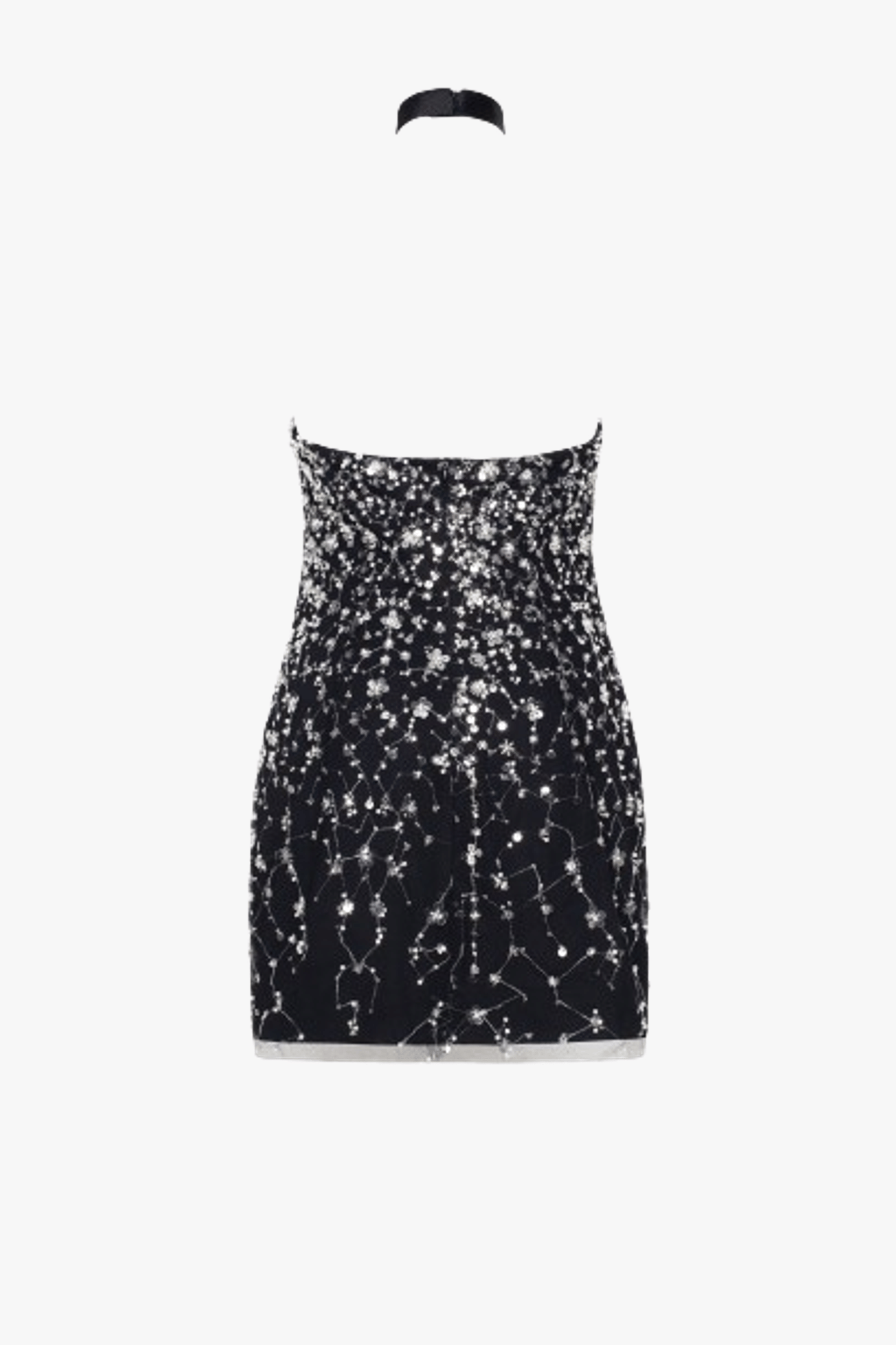 Striking halterneck crystal-embellished mini dress, Xo Xo made by Milla