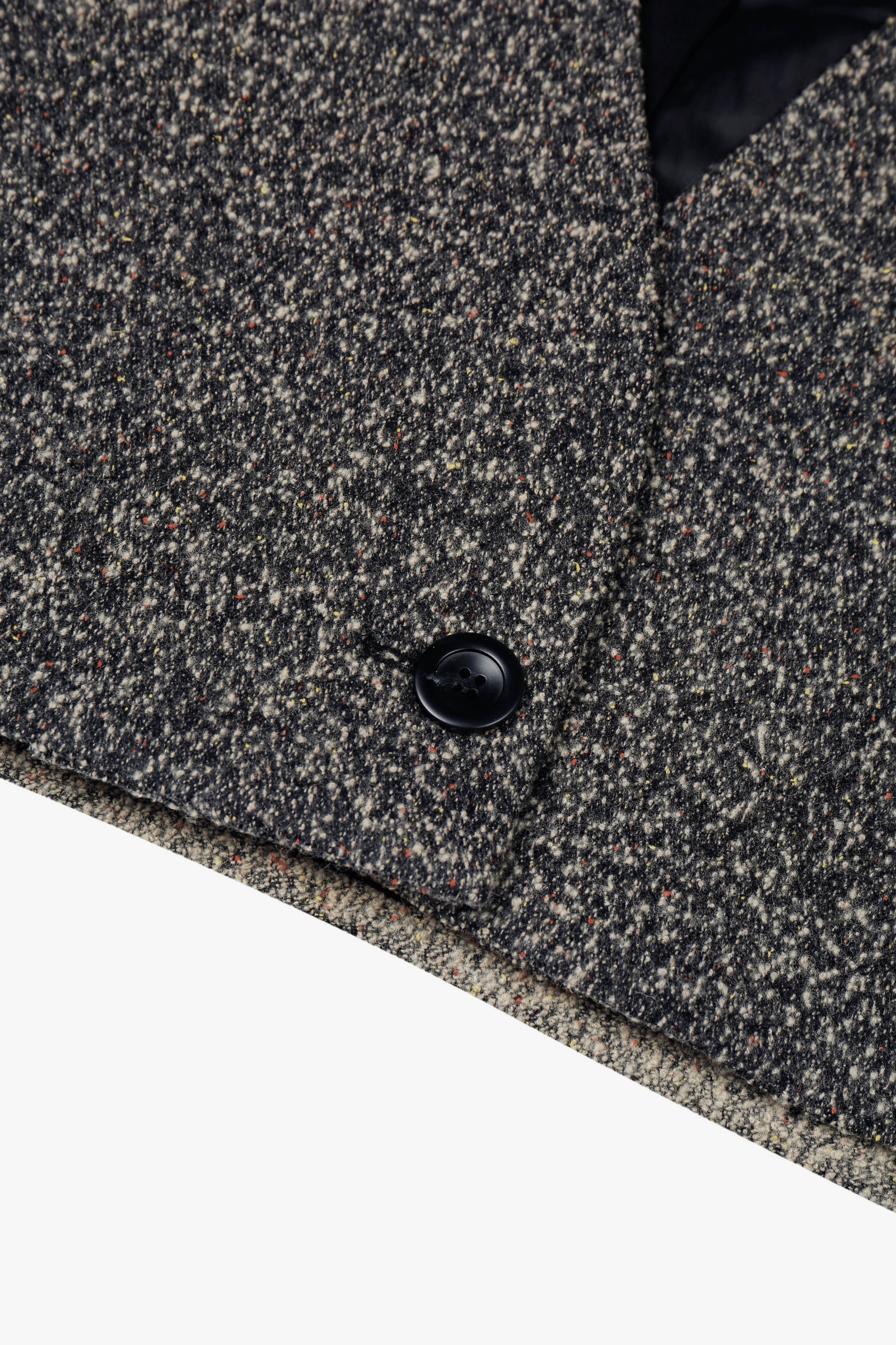 WOOL-BLEND CROPPED TEXTURED JACKET made by YIBRI