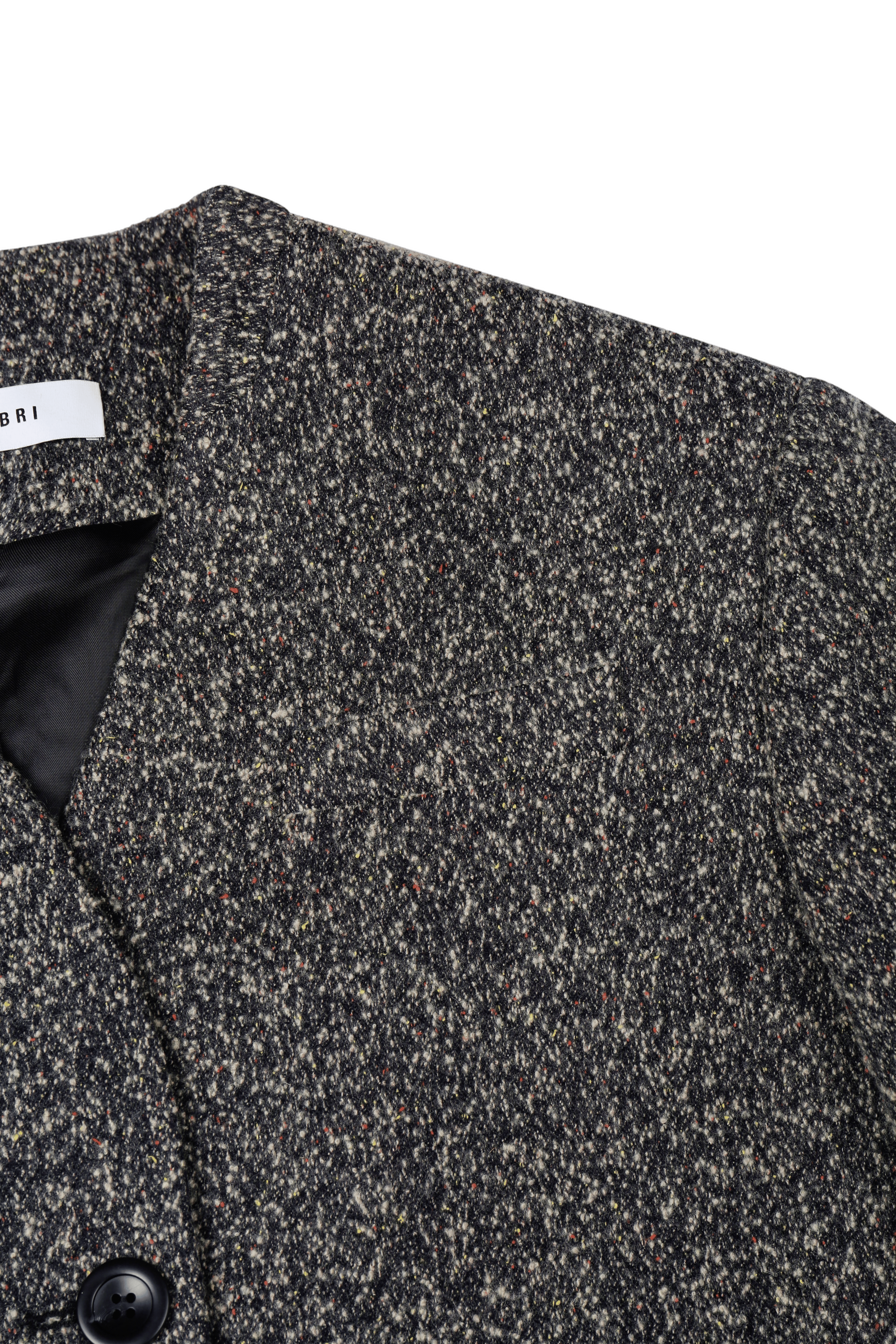 WOOL-BLEND CROPPED TEXTURED JACKET made by YIBRI