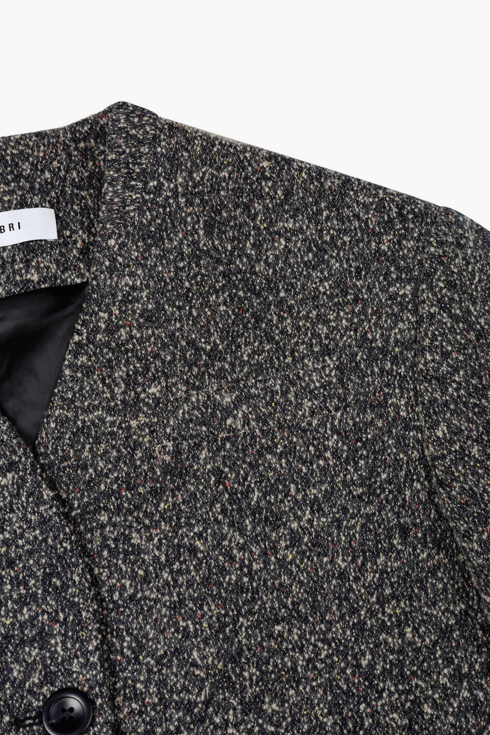 WOOL-BLEND CROPPED TEXTURED JACKET made by YIBRI