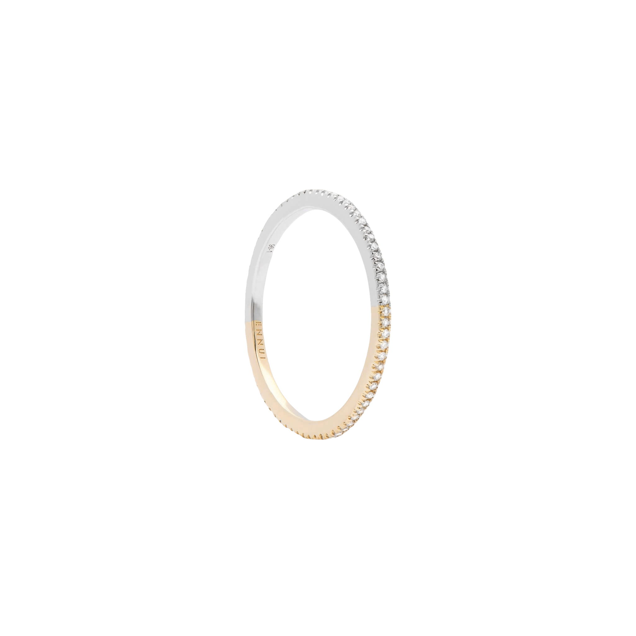 HERA RING - WHITE DIAMONDS & WHITE/YELLOW GOLD made by ENNUI
