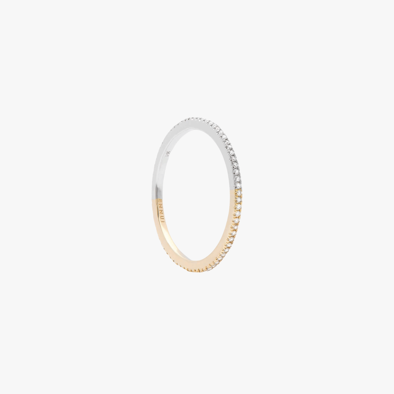 HERA RING - WHITE DIAMONDS & WHITE/YELLOW GOLD made by ENNUI