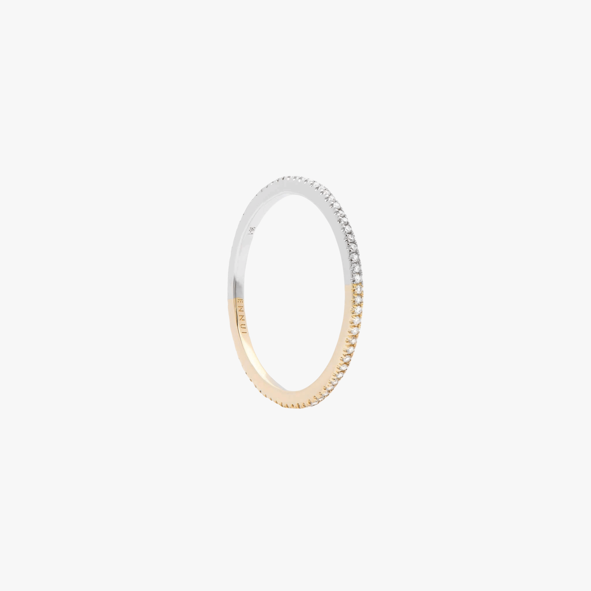HERA RING - WHITE DIAMONDS & WHITE/YELLOW GOLD made by ENNUI