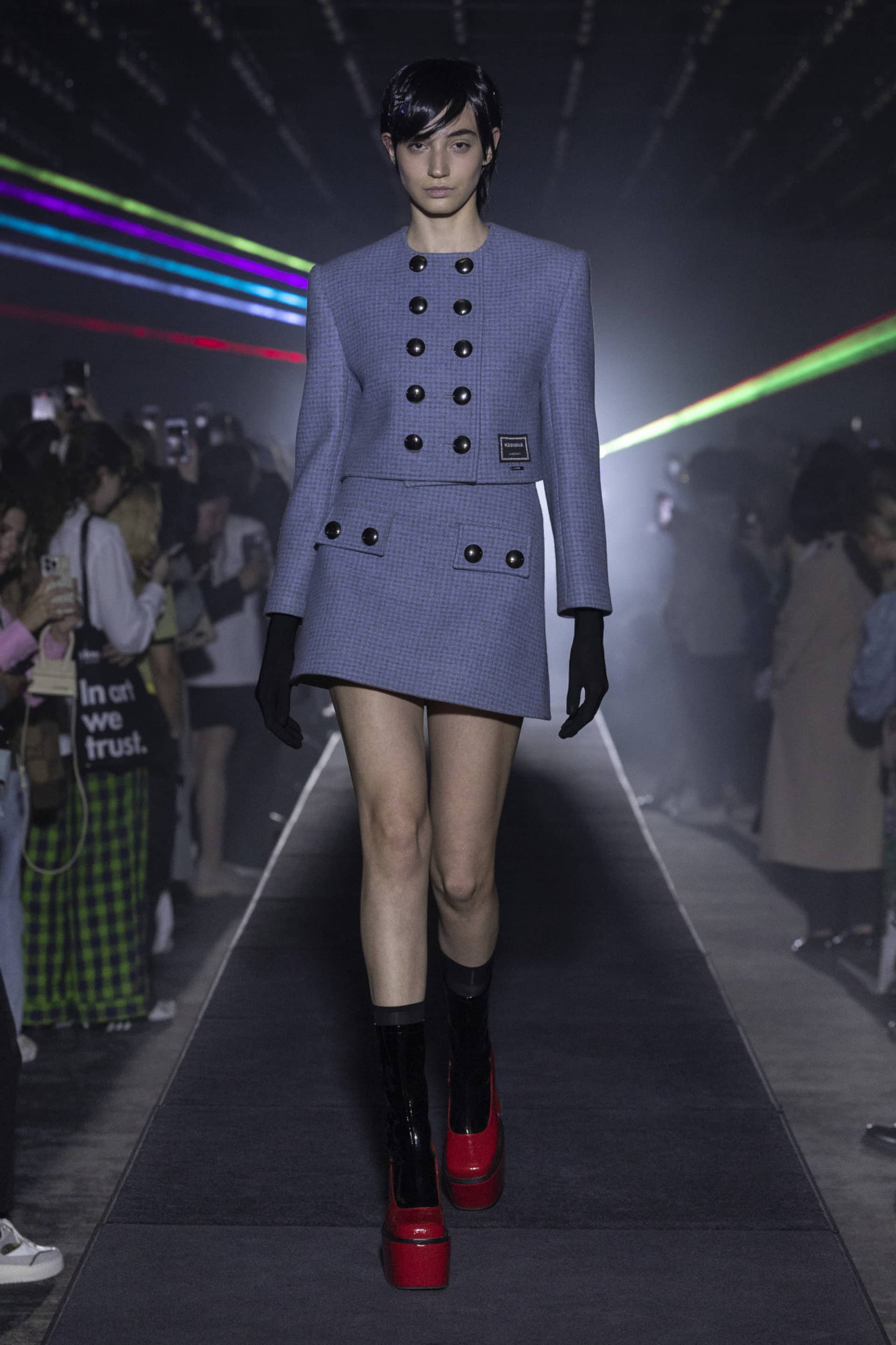 A-LINE MINI SKIRT made by KEBURIA