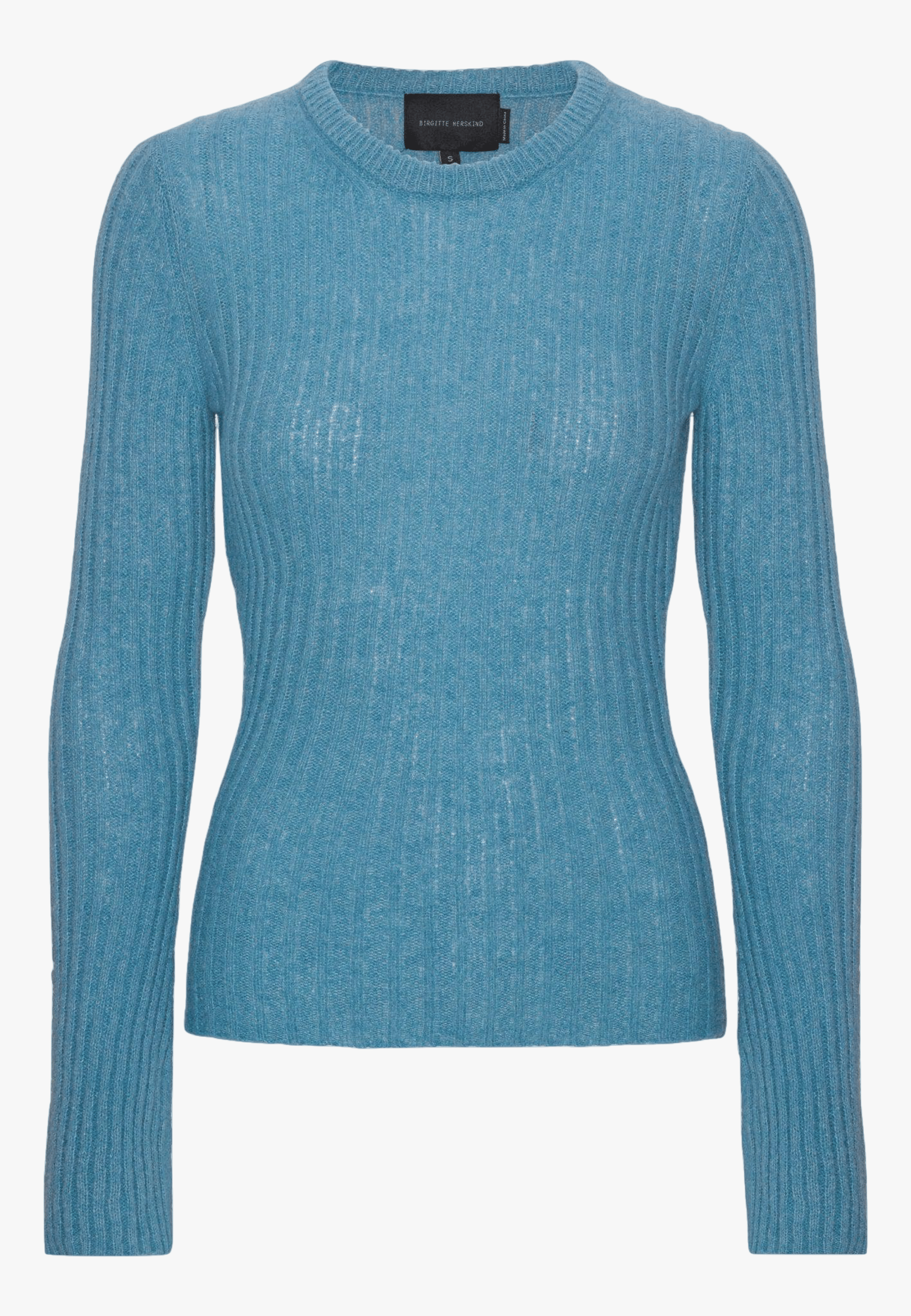 Lima Knit Blouse - Dust Blue made by HERSKIND