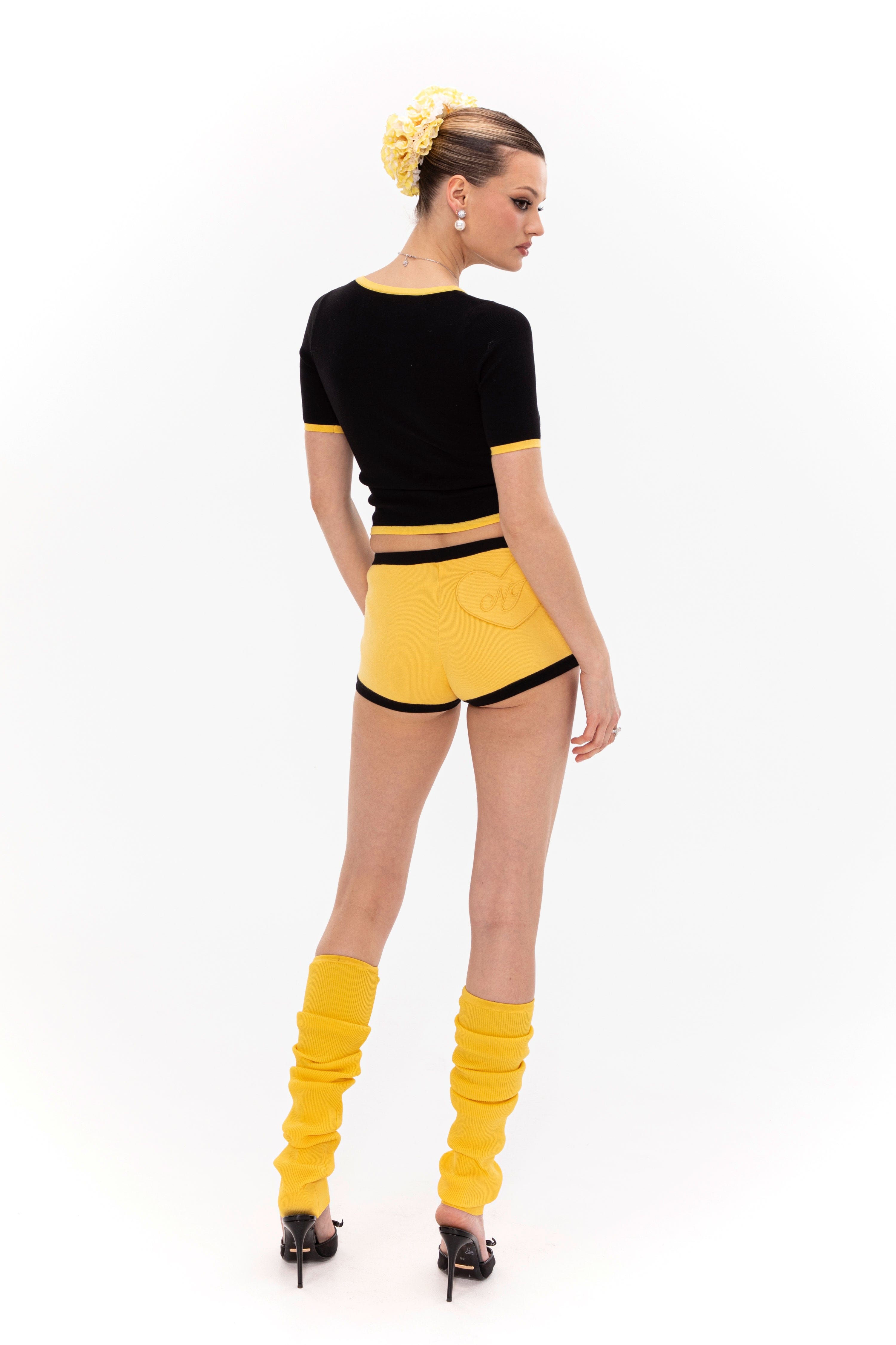 Luna Top (Black & Yellow) made by Nana Jacqueline