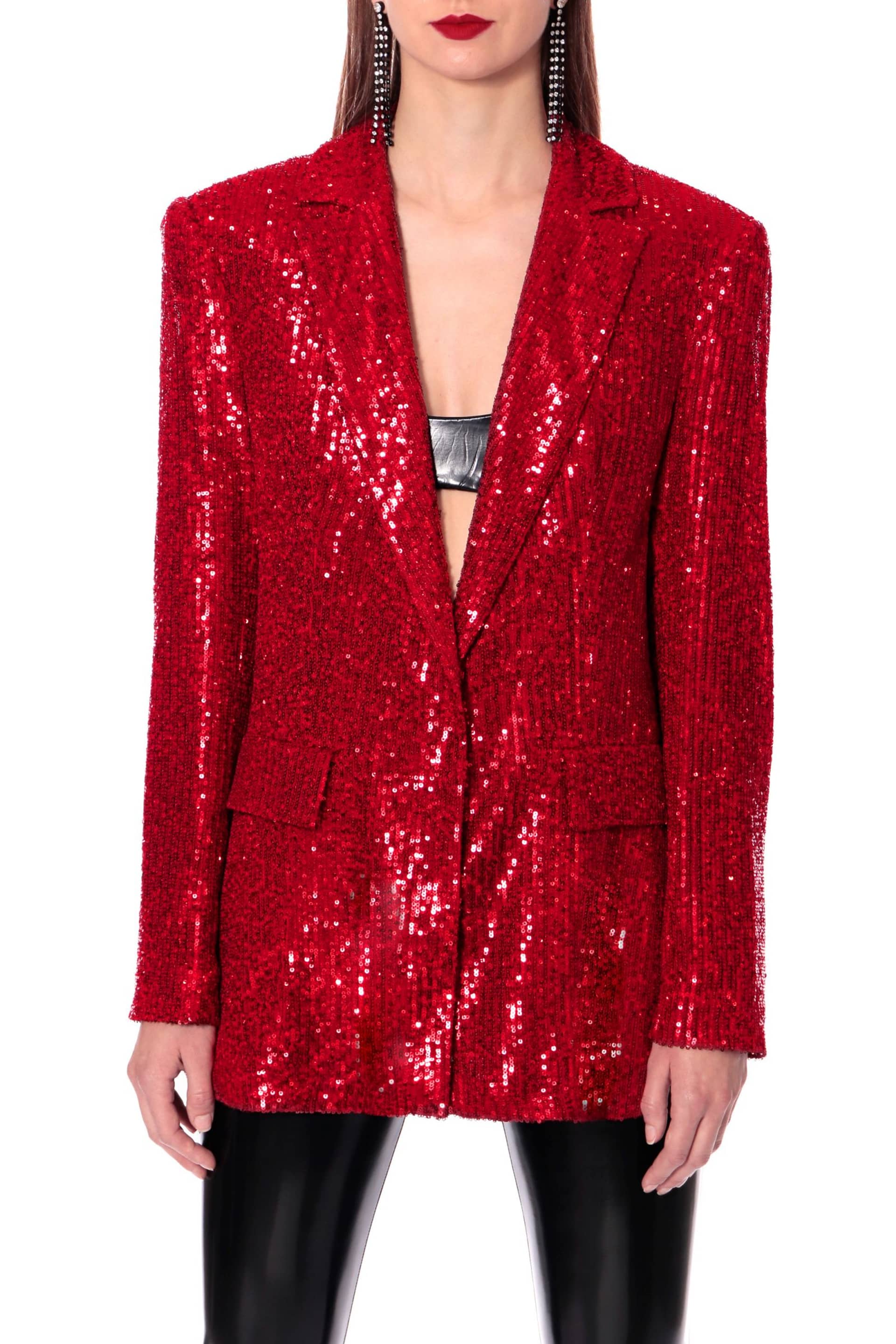 Blazer Holly Brilliant Ruby in Red made by HALEWSKI