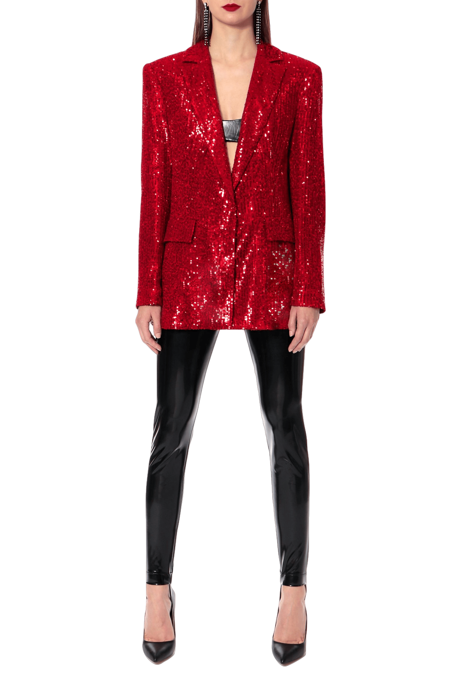 Blazer Holly Brilliant Ruby in Red made by HALEWSKI