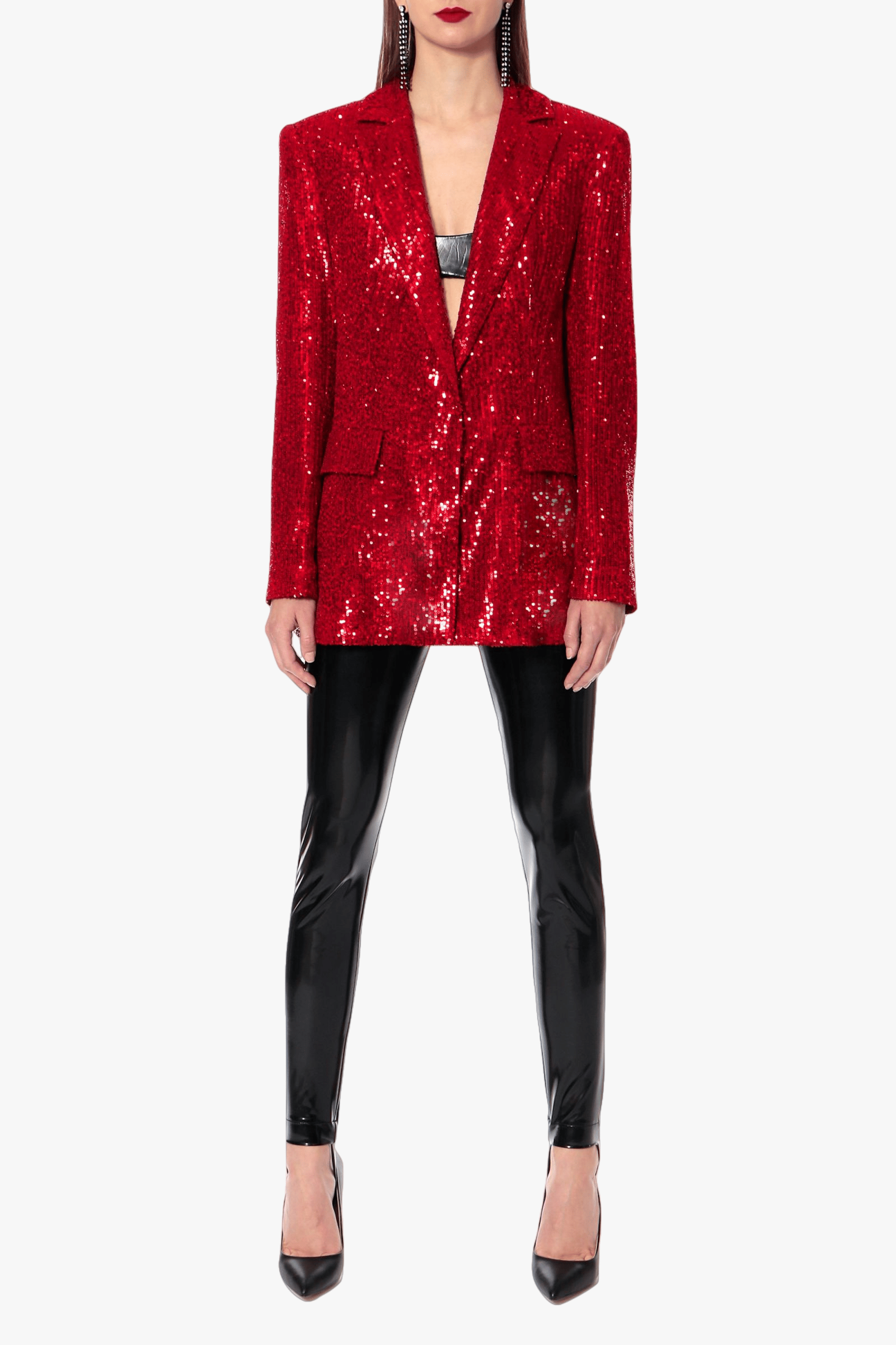 Blazer Holly Brilliant Ruby in Red made by HALEWSKI