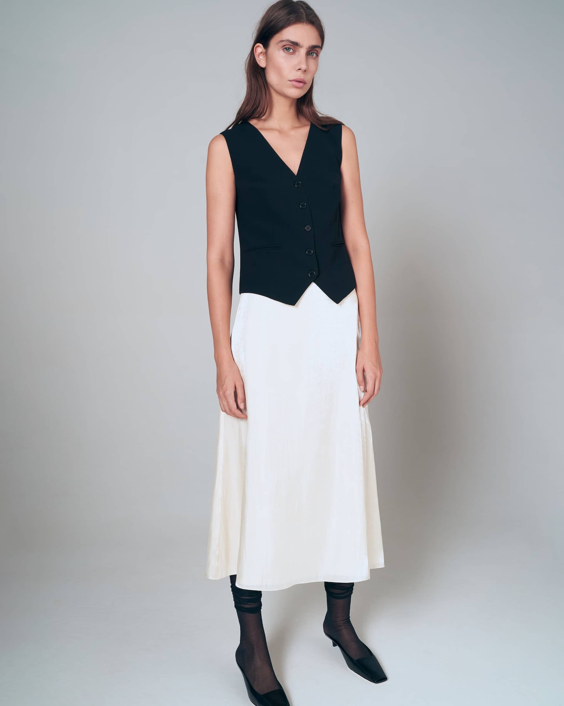 A-line midi skirt made by A.M.G