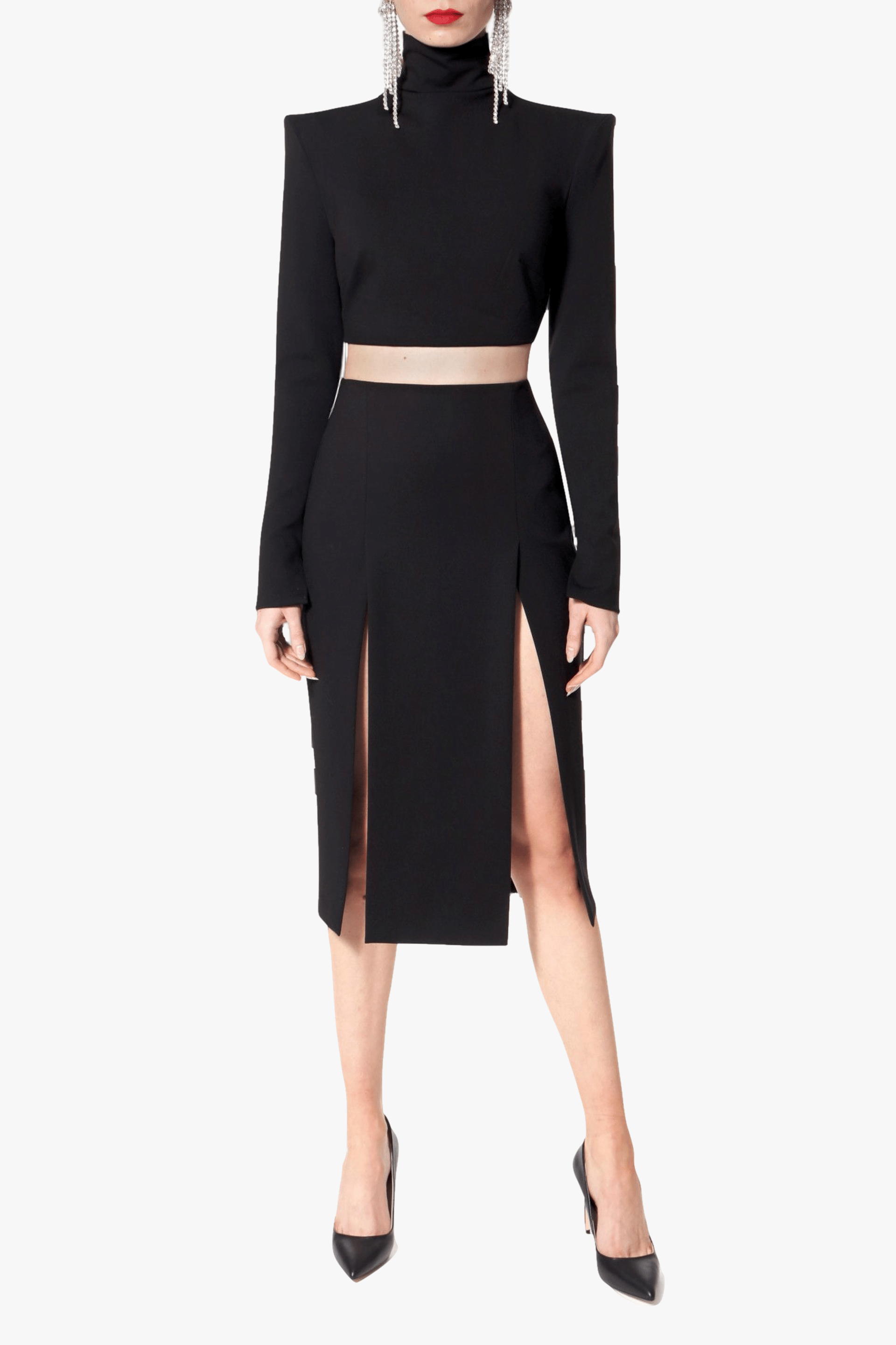 Blouse Natasha Perle Noir in Black made by HALEWSKI