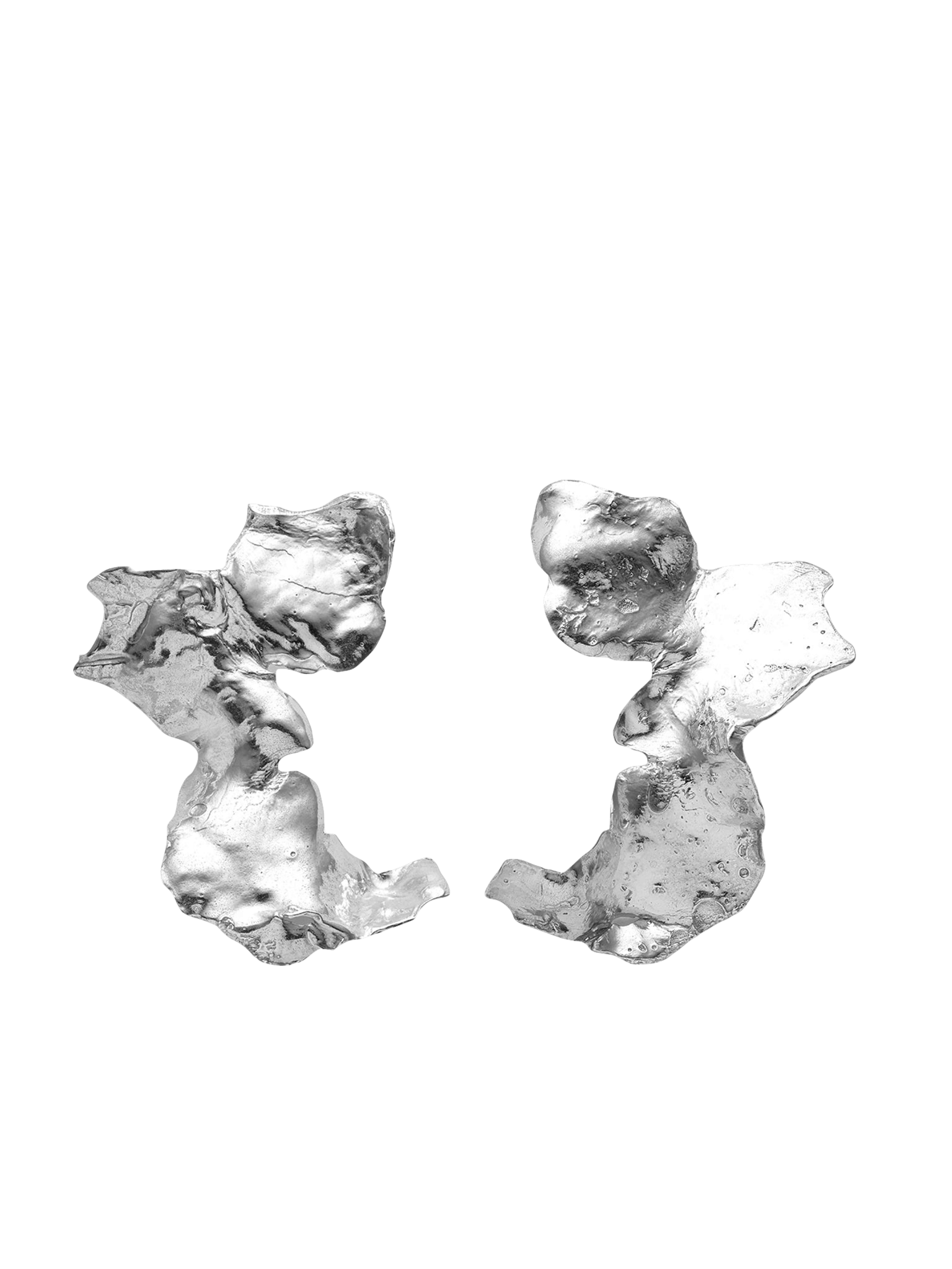 Talisman Flow Earrings Silver made by Eva Remenyi