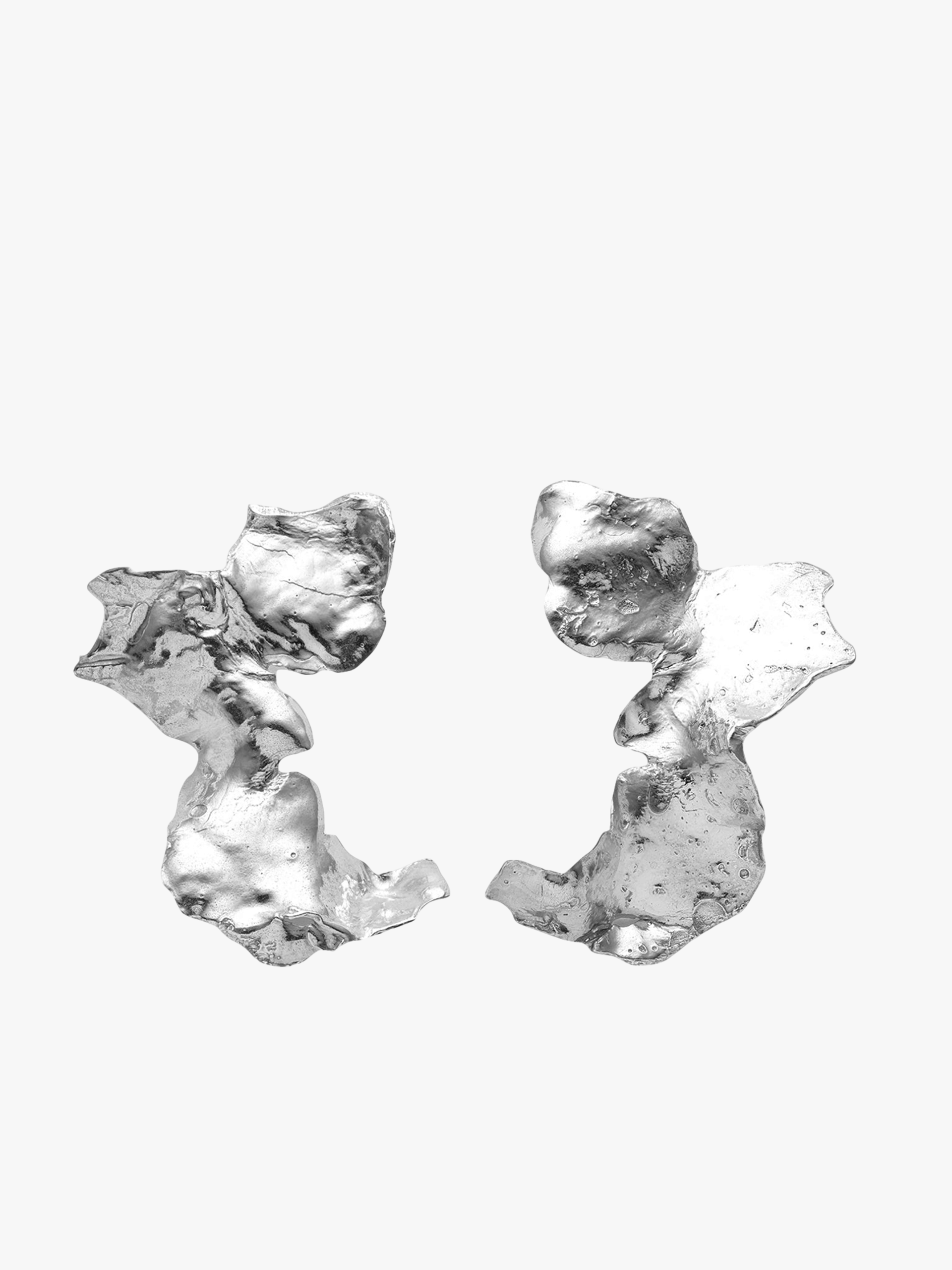 Talisman Flow Earrings Silver made by Eva Remenyi